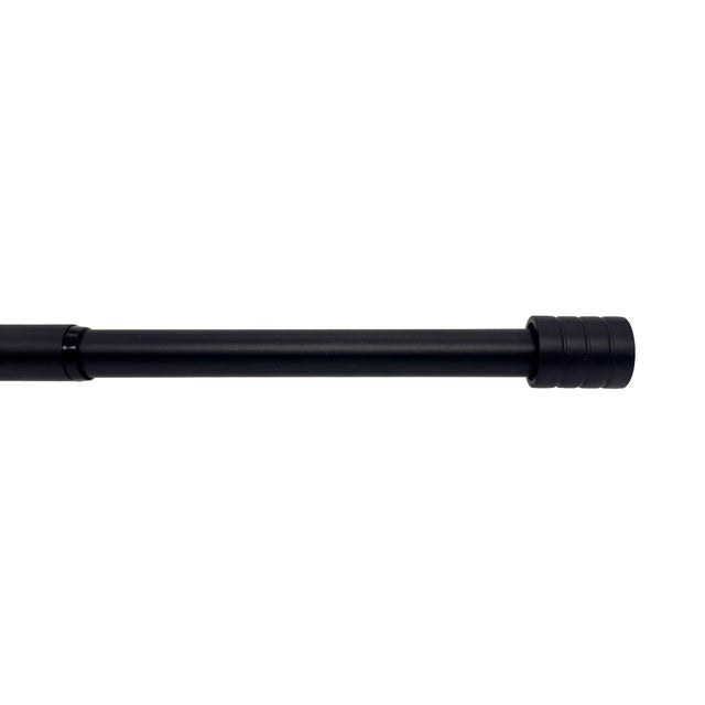 Kit bastone per tenda estensibile Basic 120/210 cm in ferro verniciato nero ø 20 mm