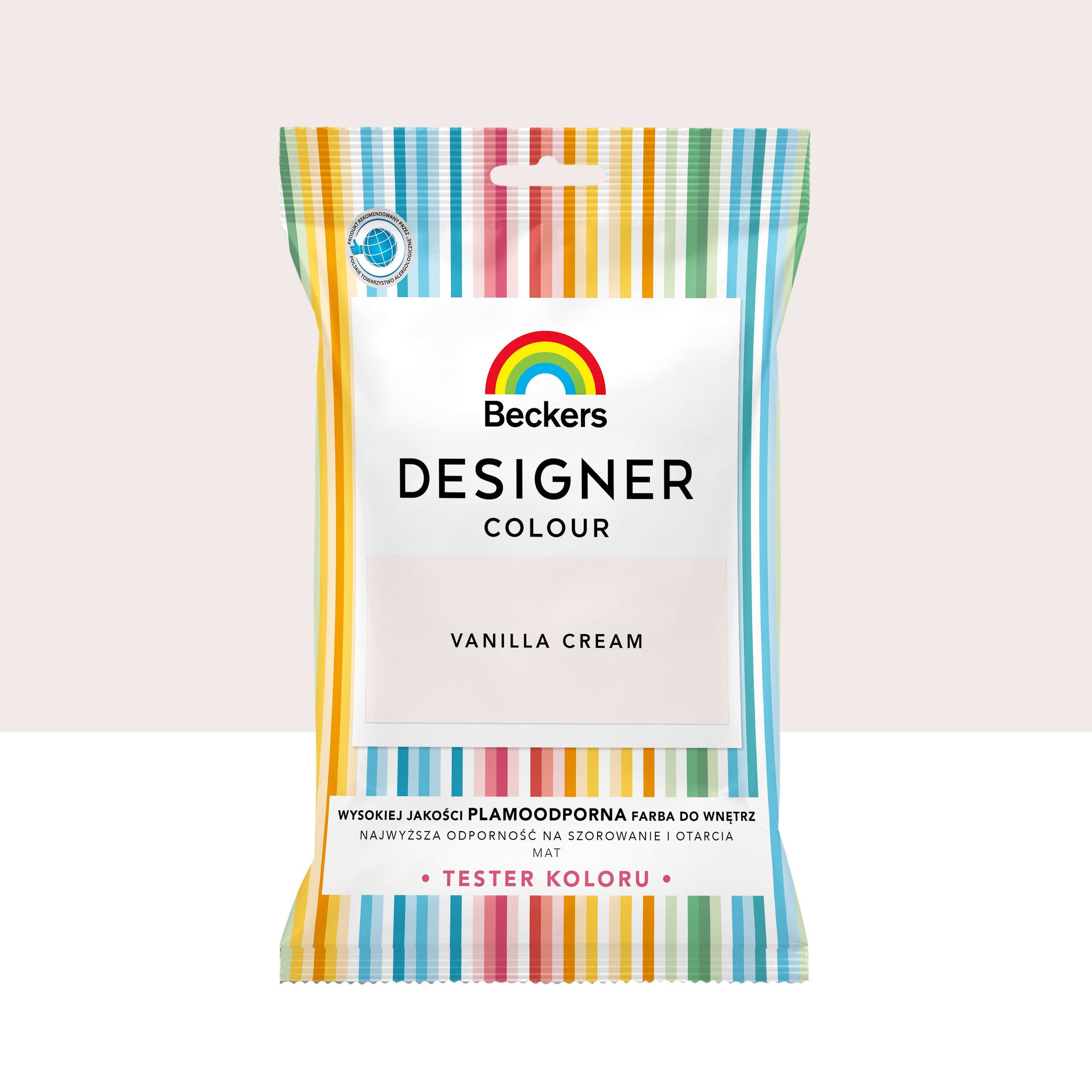 Tester farby Beckers Designer Colour Vanilla cream 50 ml