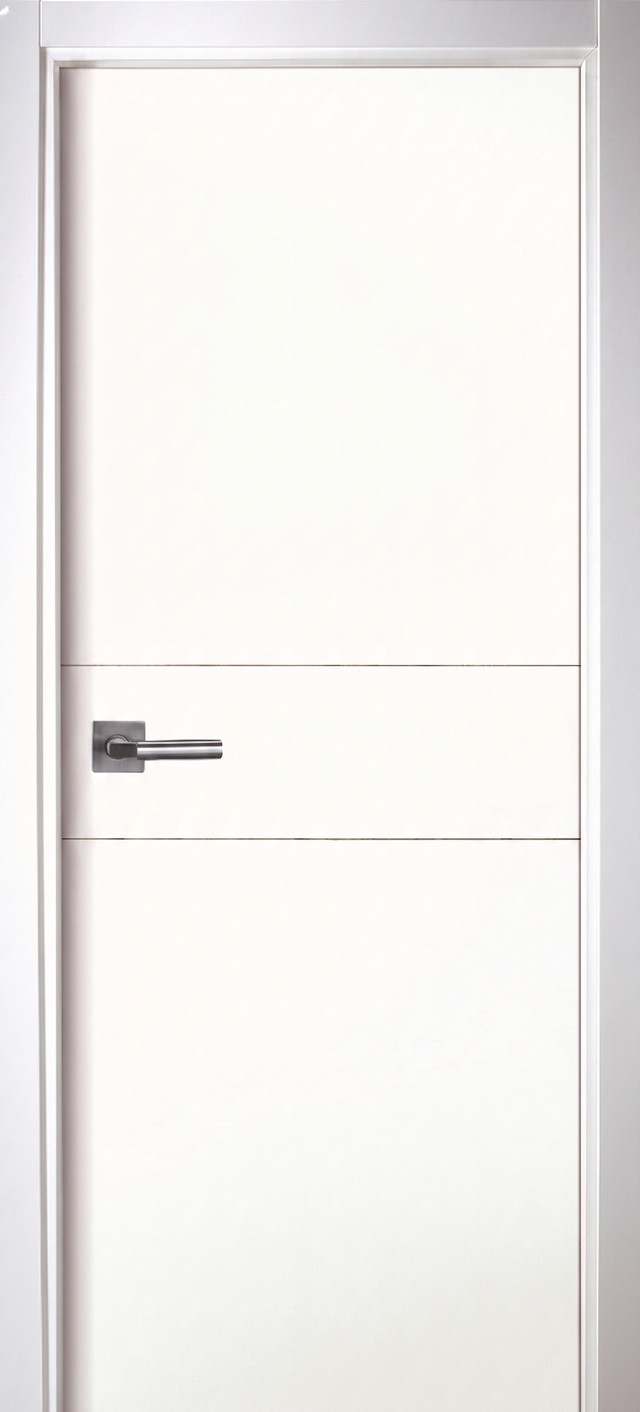 PUERTA INTERIOR EN BLOCK VT2 LACADA BLANCA CIEGA 62,5CM  DERECHA