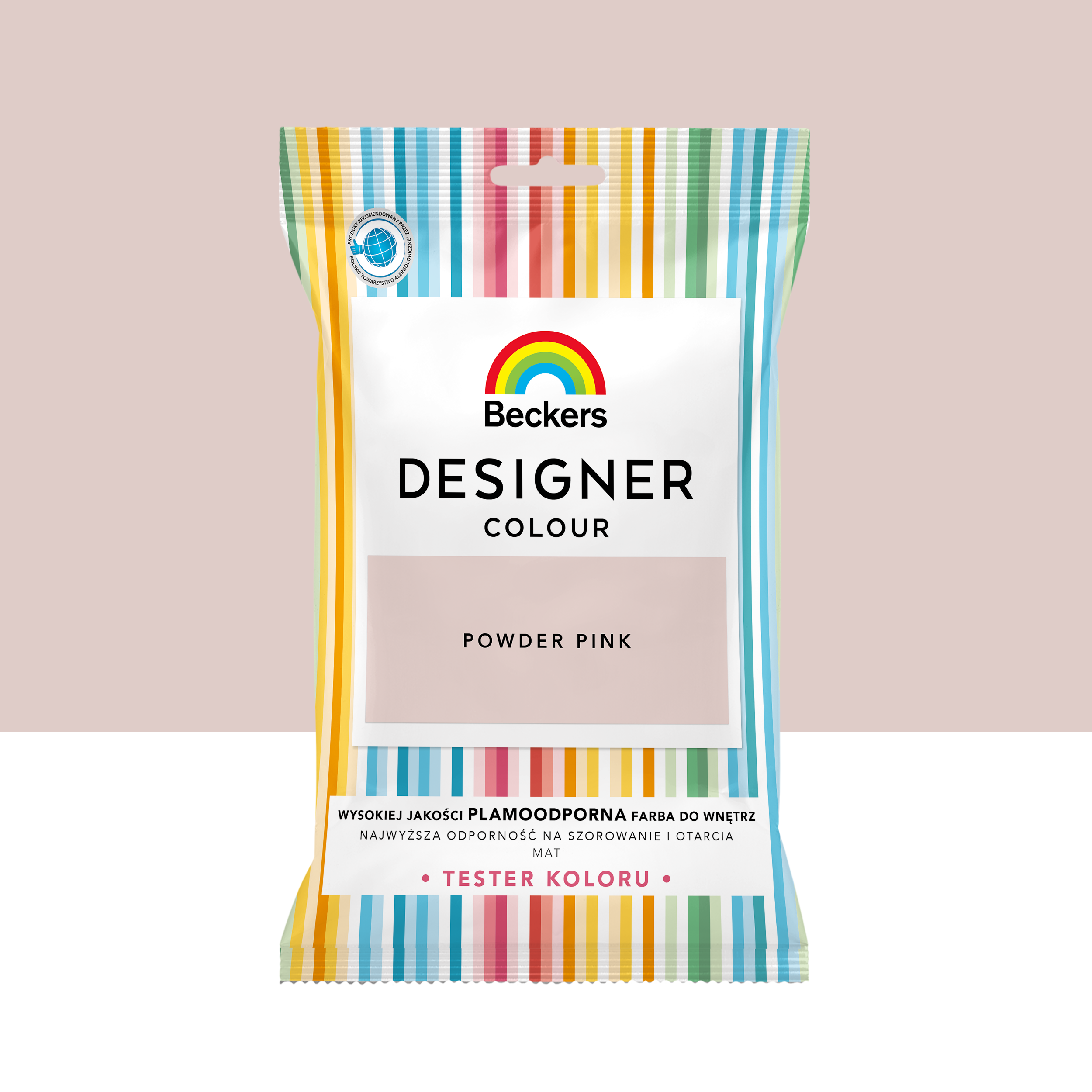 Tester farby Beckers Designer Colour Powder pink 50 ml