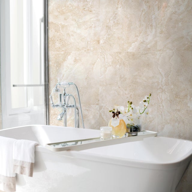 Piastrella da pavimento e rivestimento interno in gres porcellanato 60 x 60 cm rettificato smaltato beige opaco Classique Sand R9 traffico molto intenso (pei 5/5) Sp. 10 mm 1.08 mq