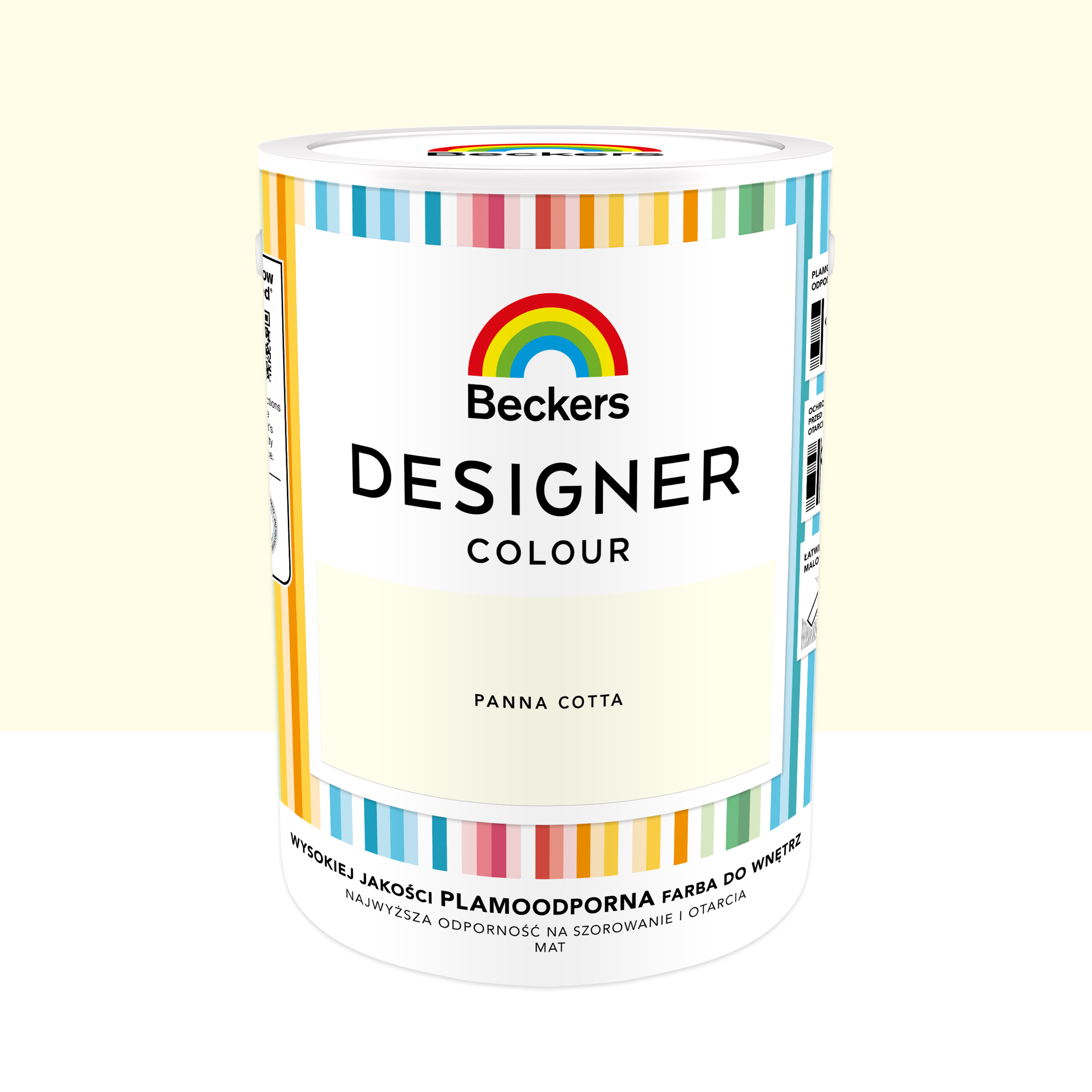 Farba wewnętrzna Beckers Designer Colour Panna Cotta 5 l - 2