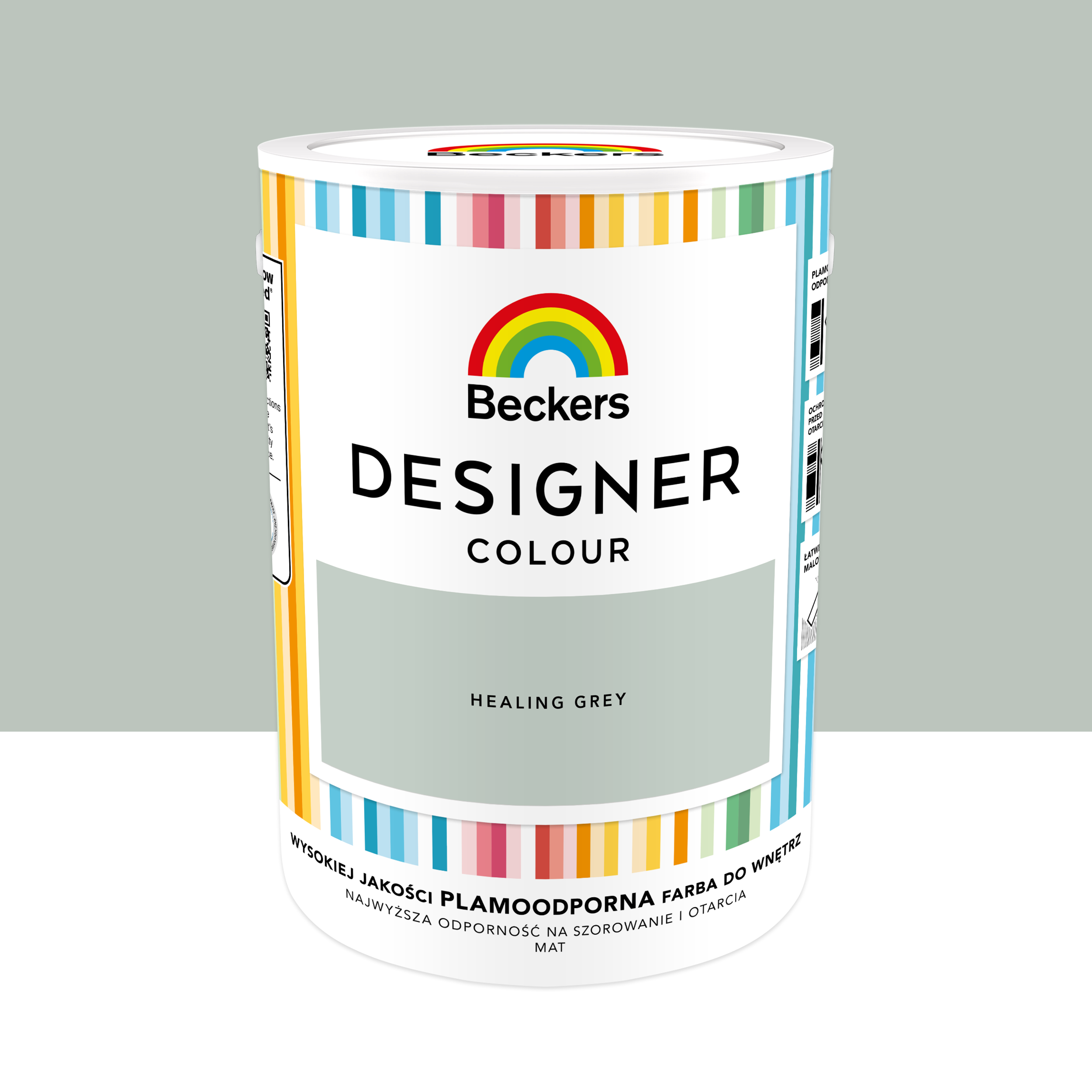 Farba wewnętrzna Beckers Designer Colour Healing Grey 5 l - 2