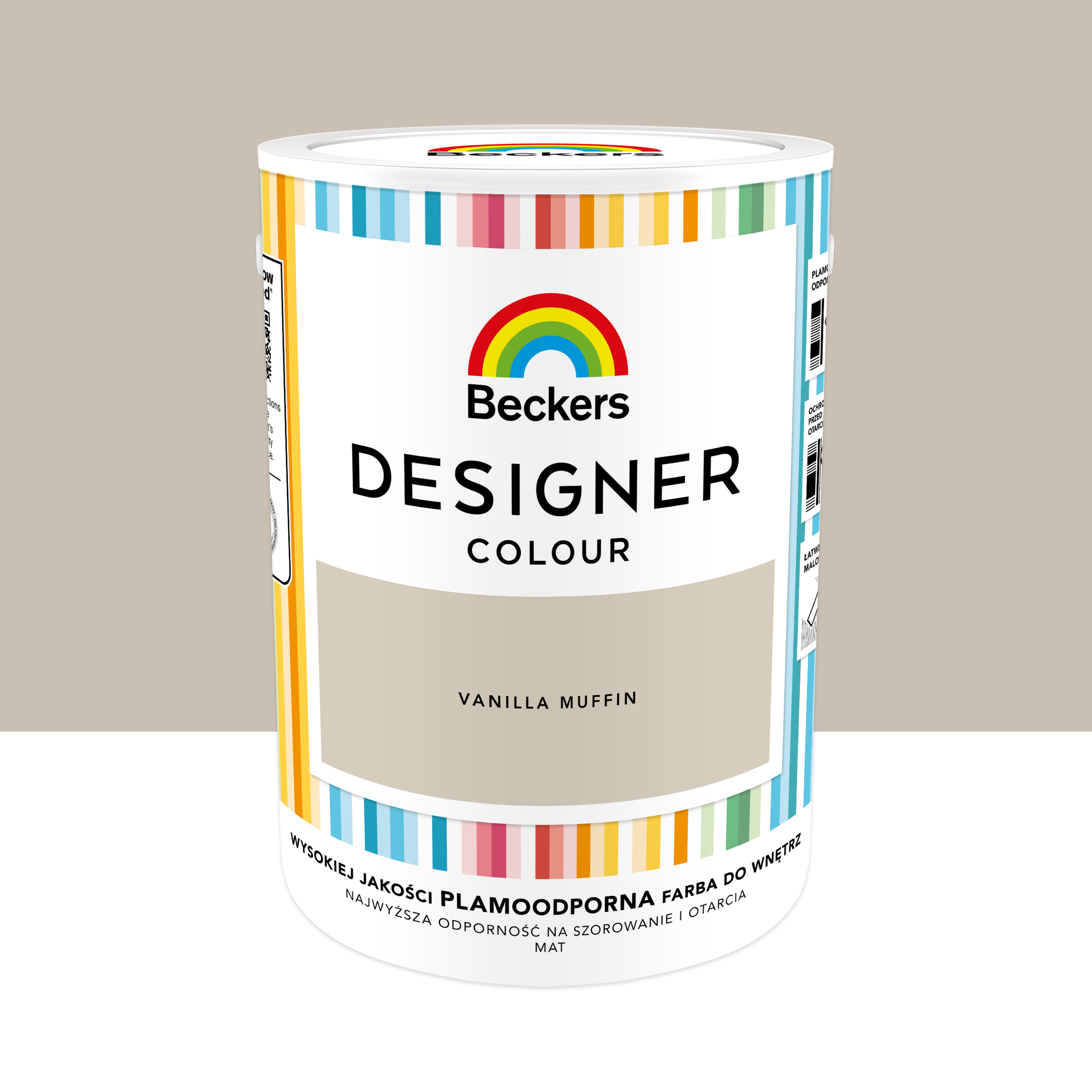 Farba wewnętrzna Beckers Designer Colour Vanilla Muffin 5 l - 2