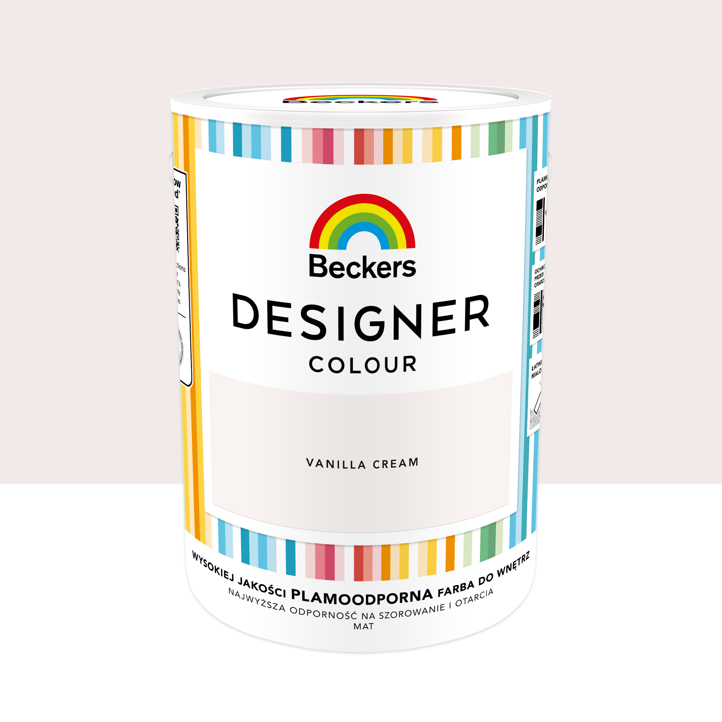 Farba wewnętrzna Beckers Designer Colour Vanilla Cream 5 l - 2