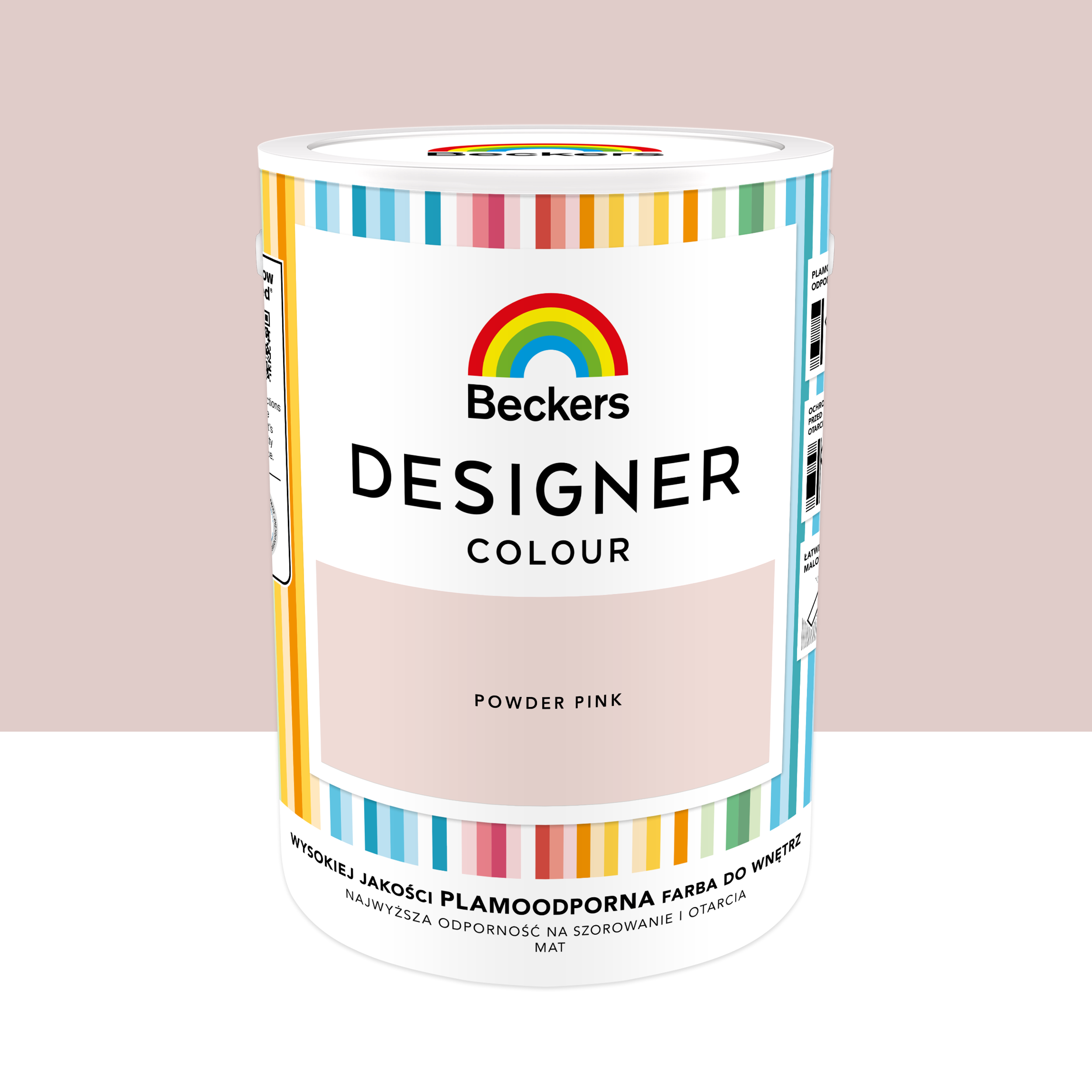 Farba wewnętrzna Beckers Designer Colour Powder Pink 5 l - 2