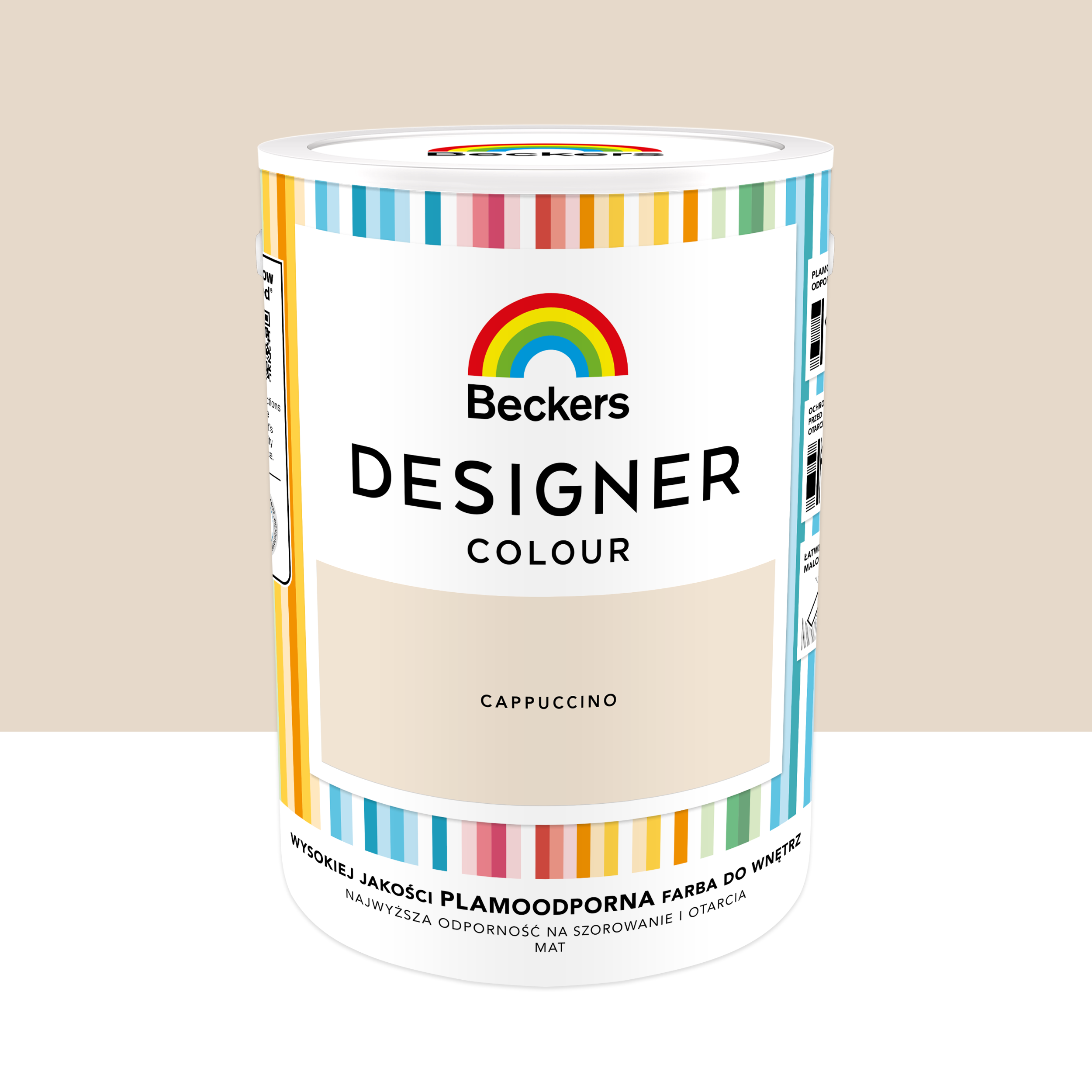 Farba wewnętrzna Beckers Designer Colour Cappucino 5 l - 3