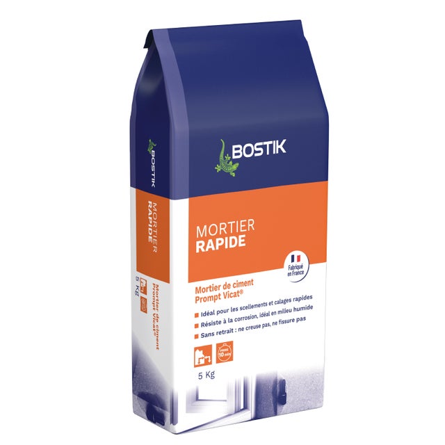 Mortier rapide en poudre intérieur & extérieur 5 kg - Prompt BOSTIK