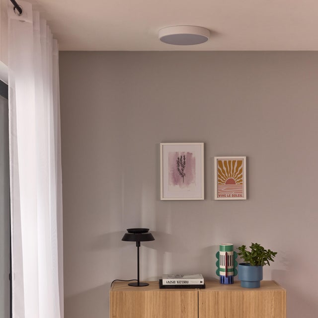 Plafon Liora LED 2300 lm 11W barwa ciepła 33 cm biała Inspire