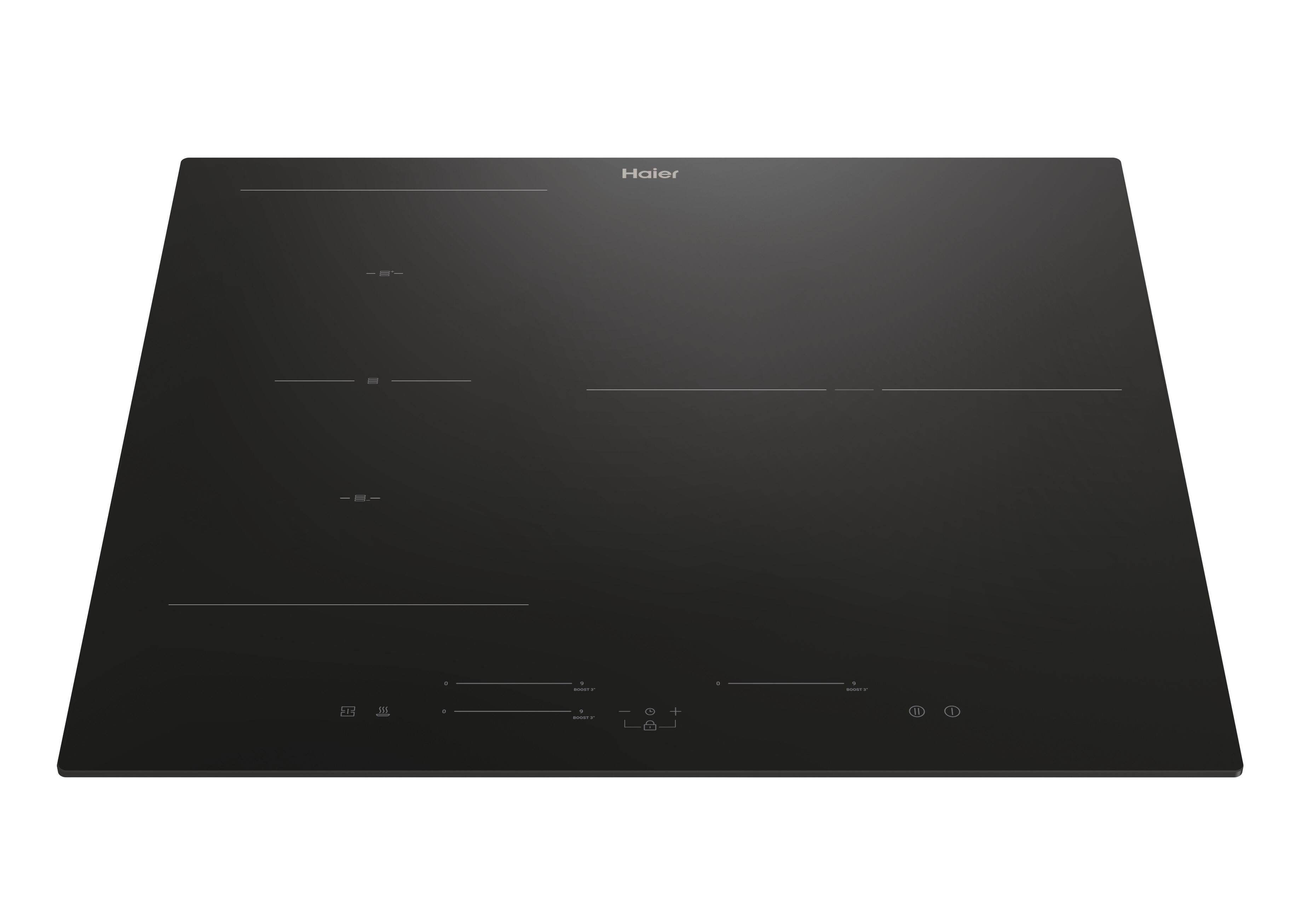 Haier Negro Placa De Inducción Hais63mc/G3 3 Fuegos Temporizador 59 Cm - Imagen 2