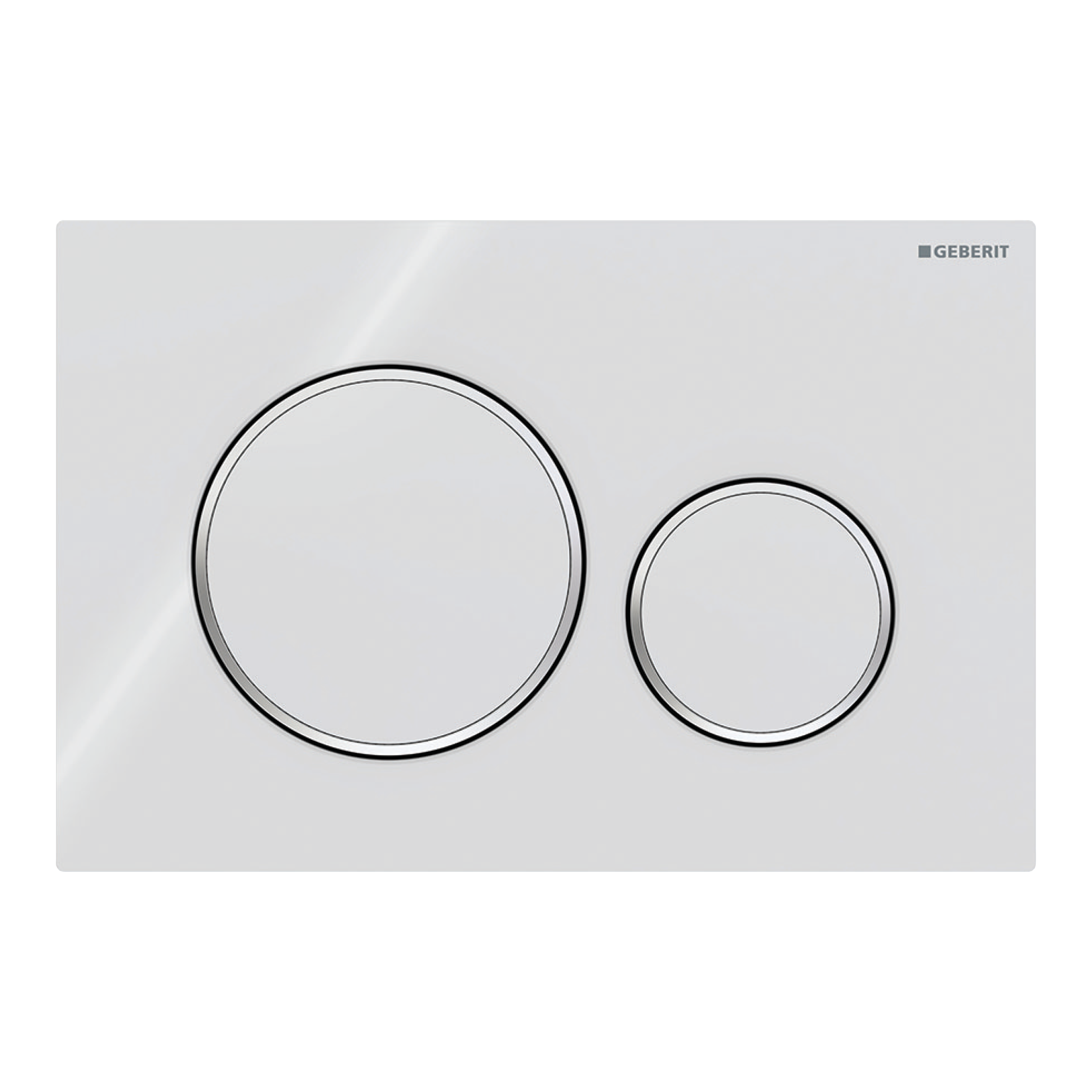 Przycisk spłukujący do stelaża Sigma20 Oval biały+chrom GEBERIT