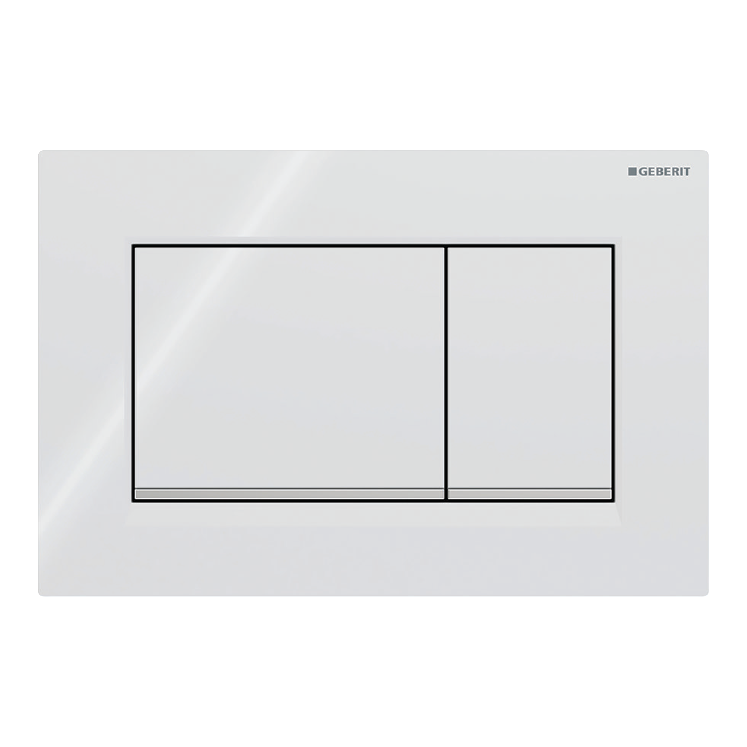 Przycisk spłukujący do stelaża Sigma20 Square biały+chrom GEBERIT