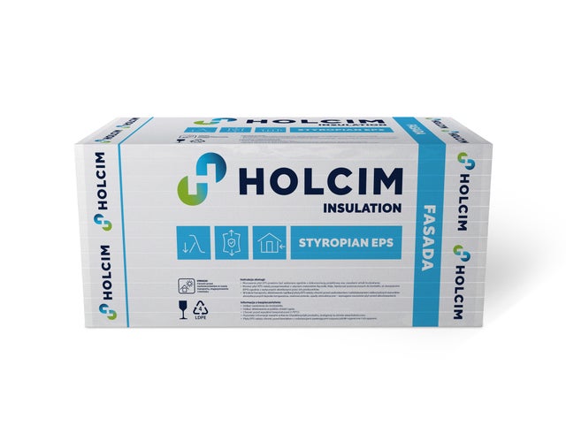 Styropian Holcim Fasada Pro 40 5 cm EPS 0.040 W/(mK) 6 m2
