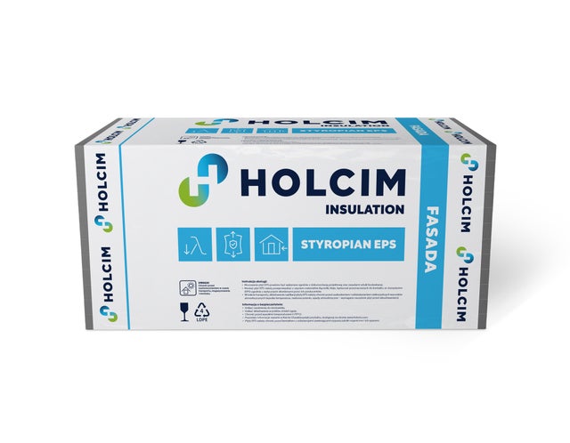 Styropian Holcim Fasada Standard 33 12 cm EPS 0.033 W/(mK) 2.5 m2