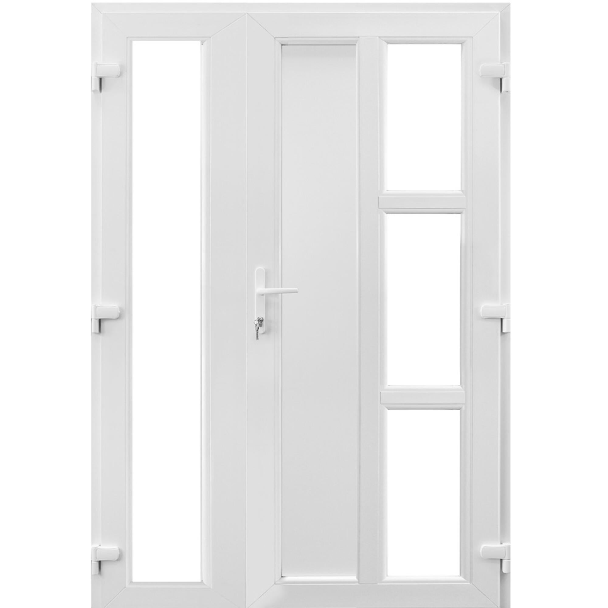 Usa PVC exterior, Melos, 120 x 205 cm, deschidere stanga, alba