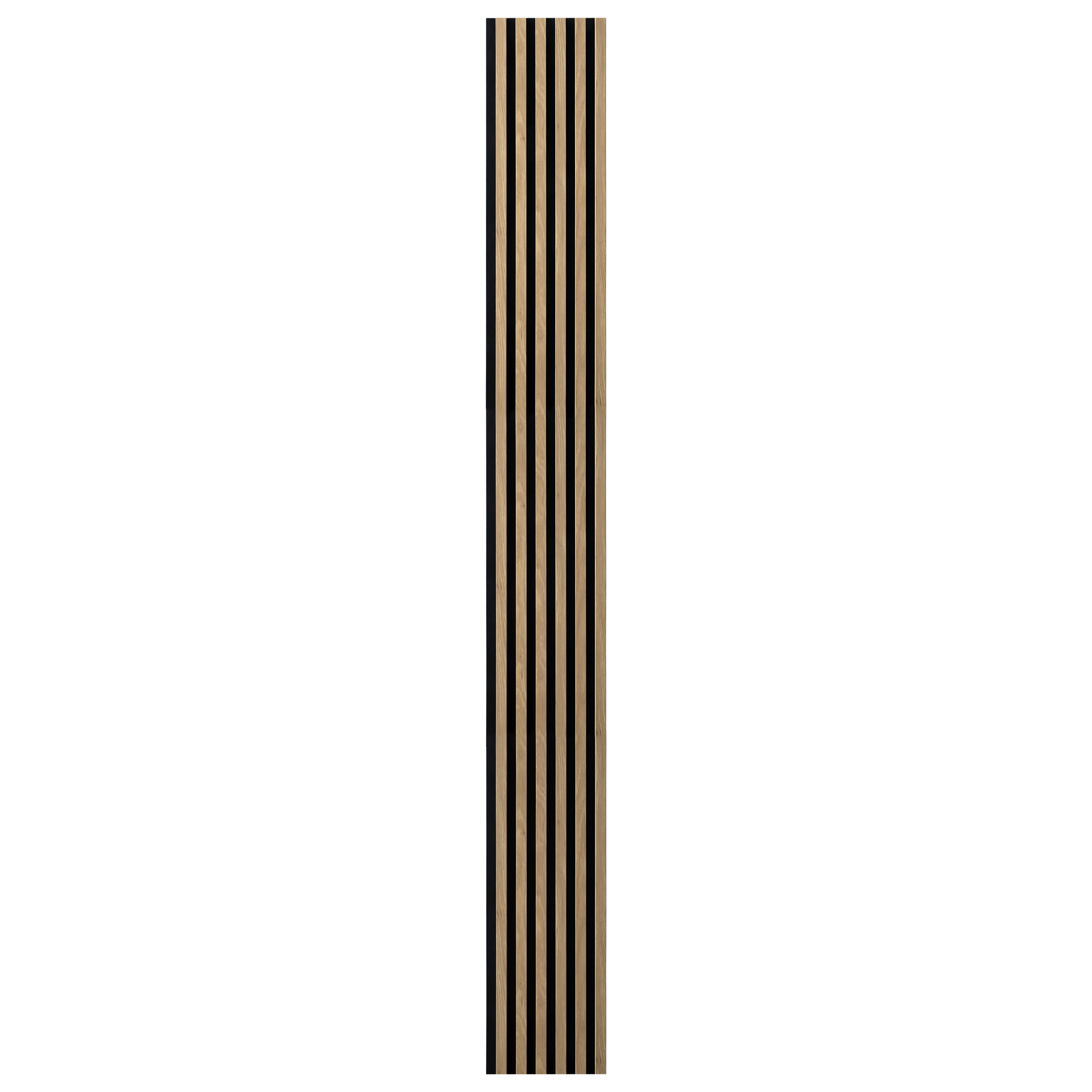 Panele ścienne 3D Lamel na czarnym filcu 270x30 cm Grid Oak 6 lameli - 3