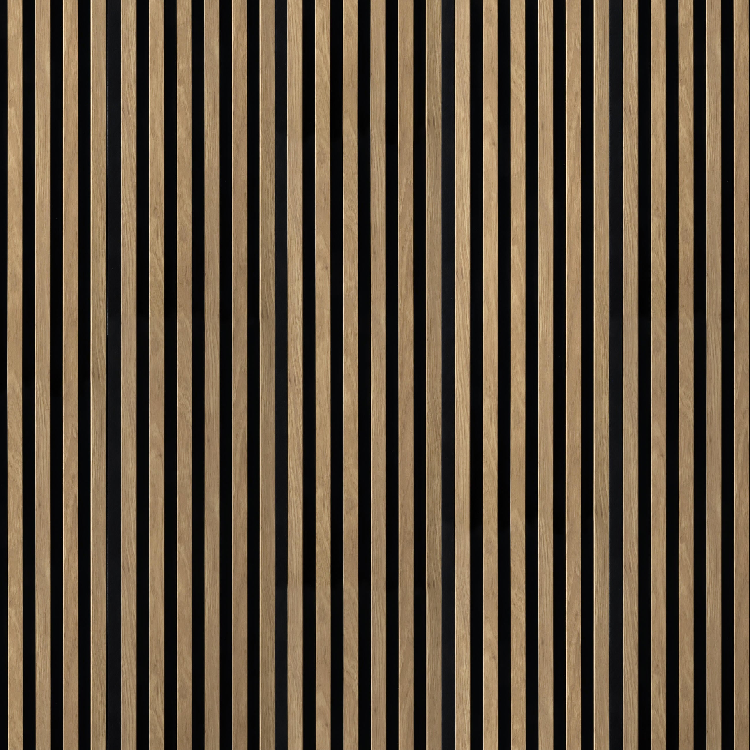 Panele ścienne 3D Lamel na czarnym filcu 270x30 cm Grid Oak 6 lameli - 4