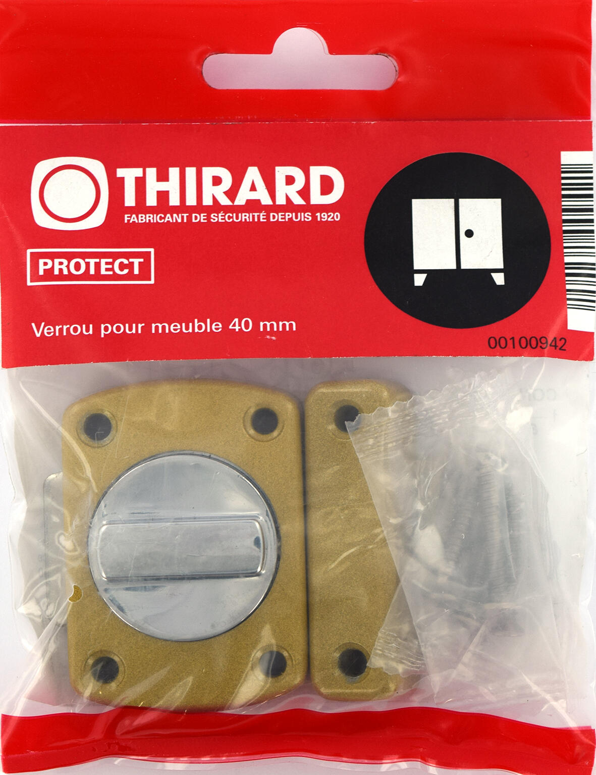 Verrou bouton 40 mm - THIRARD - 4