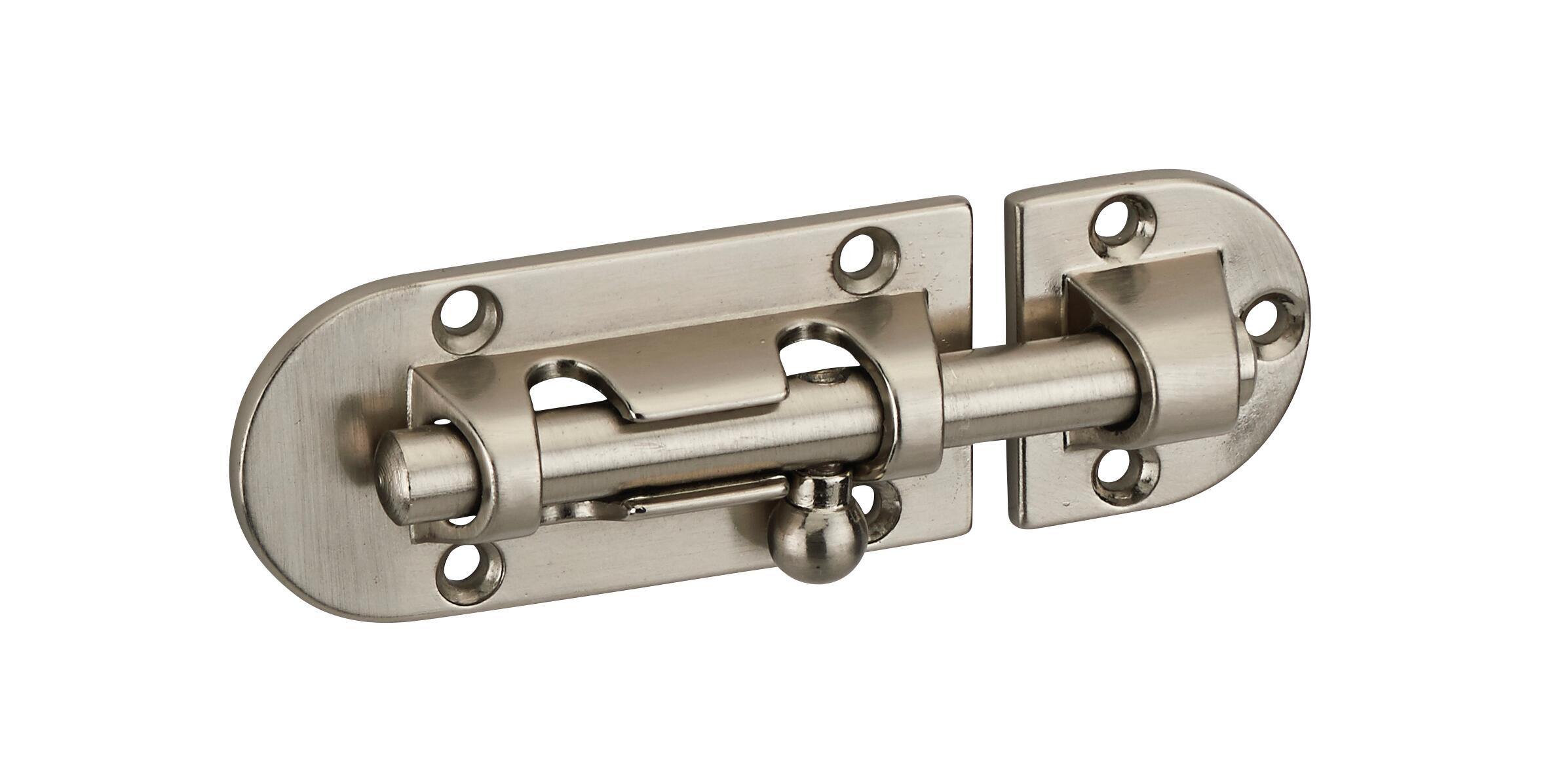 Targette pêne rond nickel satin - THIRARD - 2