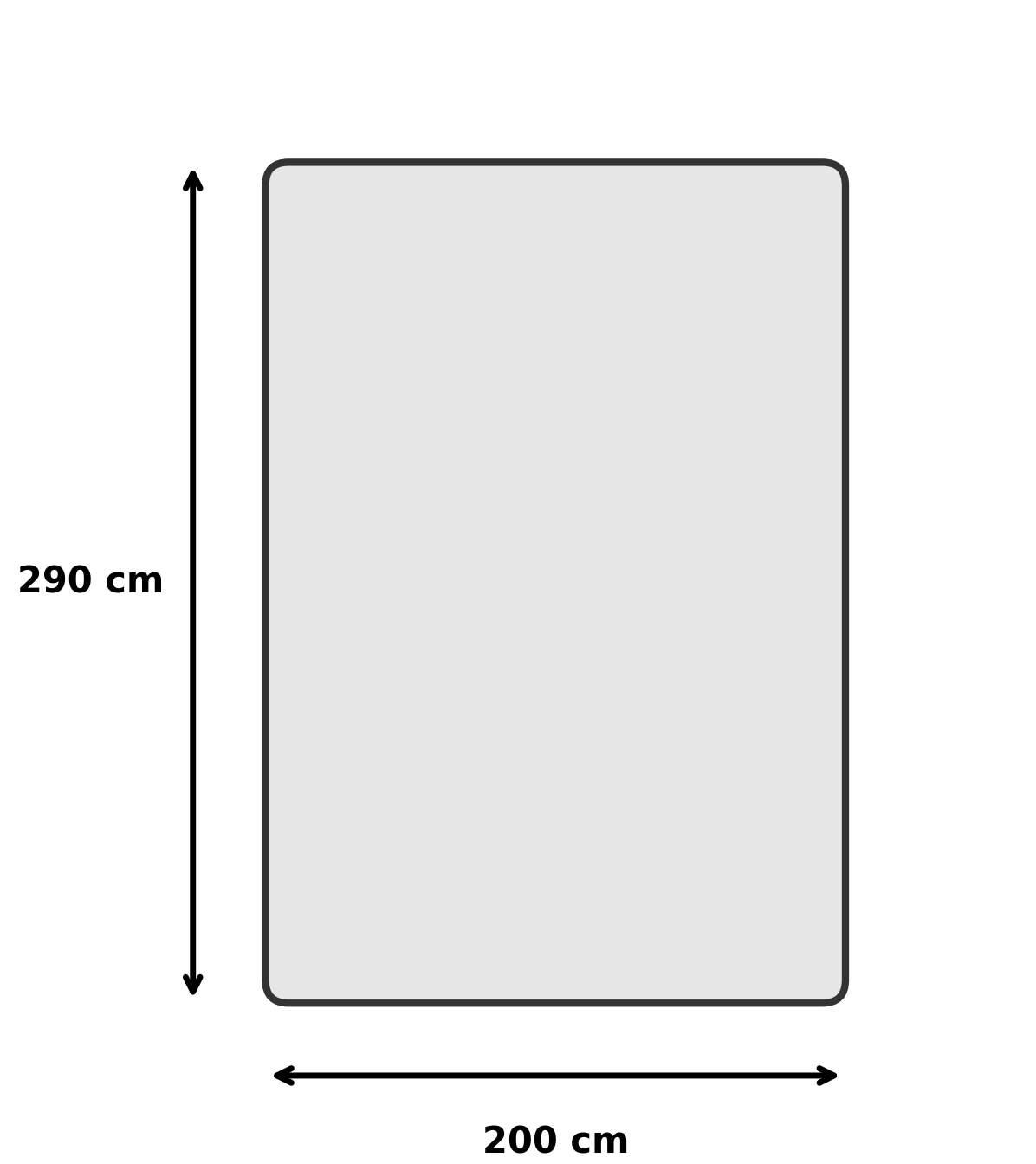 Tapete liso Tunis 200x290cm cinza MA Salgueiro - 6