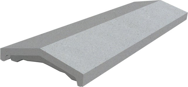 COUVRE MUR OPTIPOSE 2 PANS GRIS 99X25CM