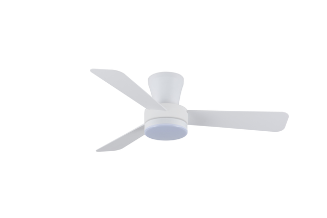 Ventilador de techo con luz silencioso DC 23W con mando ø101 cm Benda 3P CRISTAL RECORD blanco luz CCT 3 aspas| 6 velocidades| modo verano/invierno| recomendado de 13 a 20m²