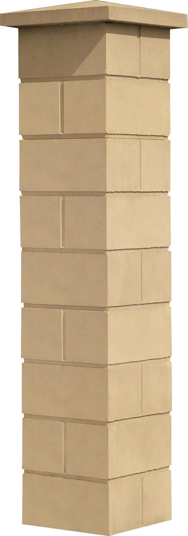 ELEMENT DE PILIER BREVAL TON PIERRE 32,5X32,5X16.7CM - 2