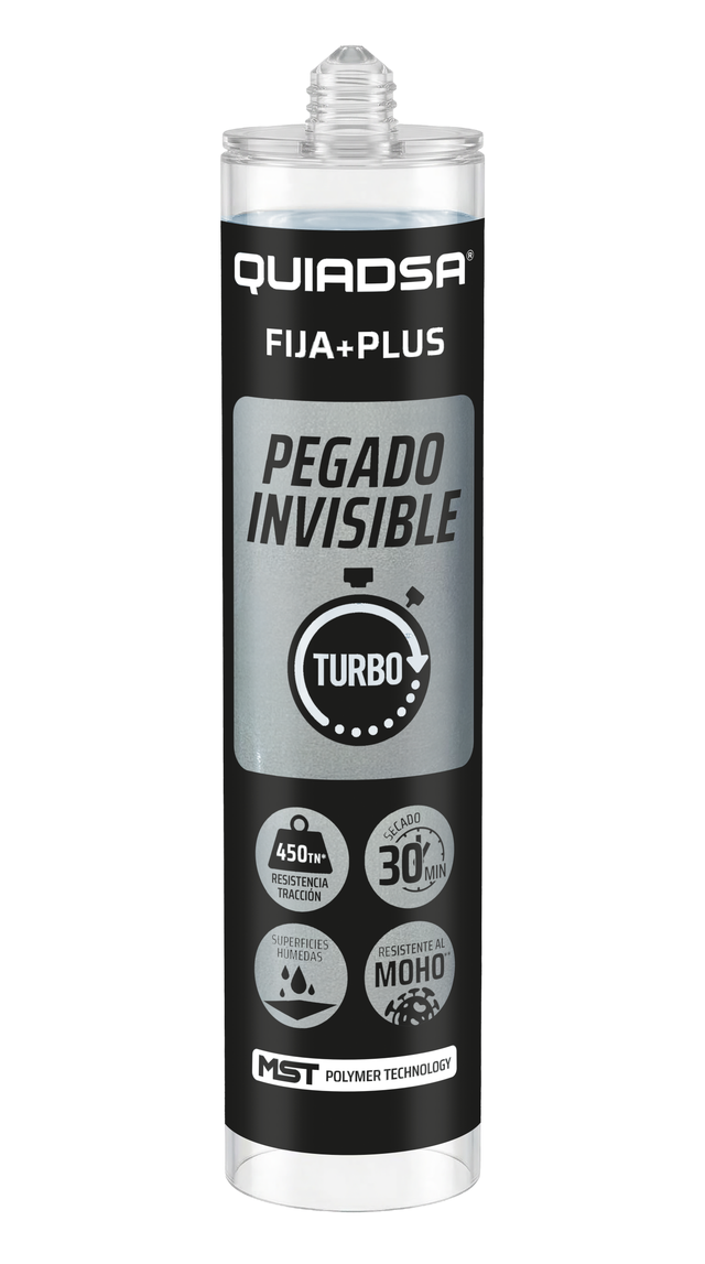 ADHESIVO DE MONTAJE TURBO QUIADSA 290ML TRANPARENTE