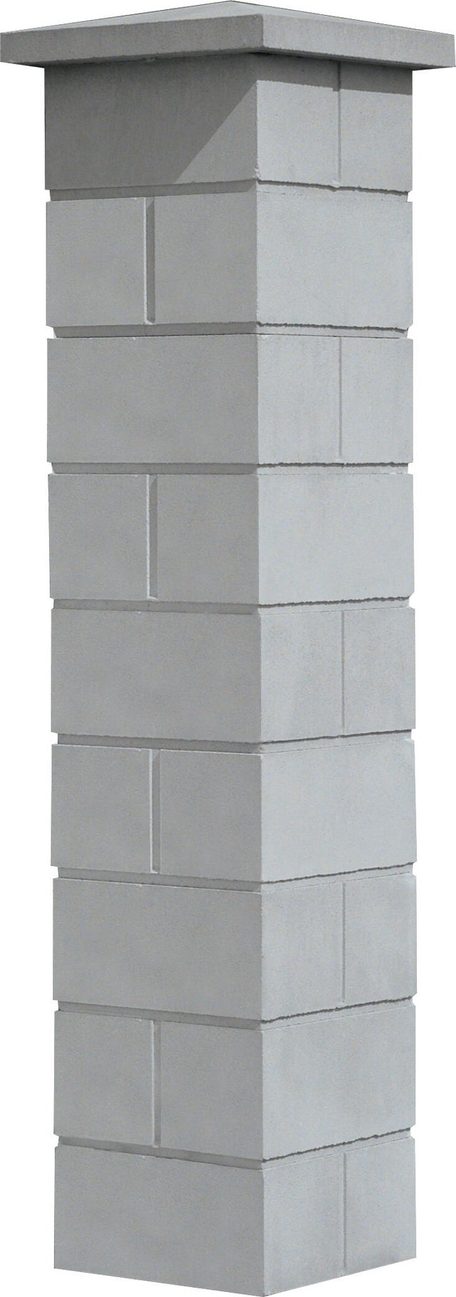 ELEMENT DE PILIER BREVAL GRIS 32,5X32,5X16.7CM