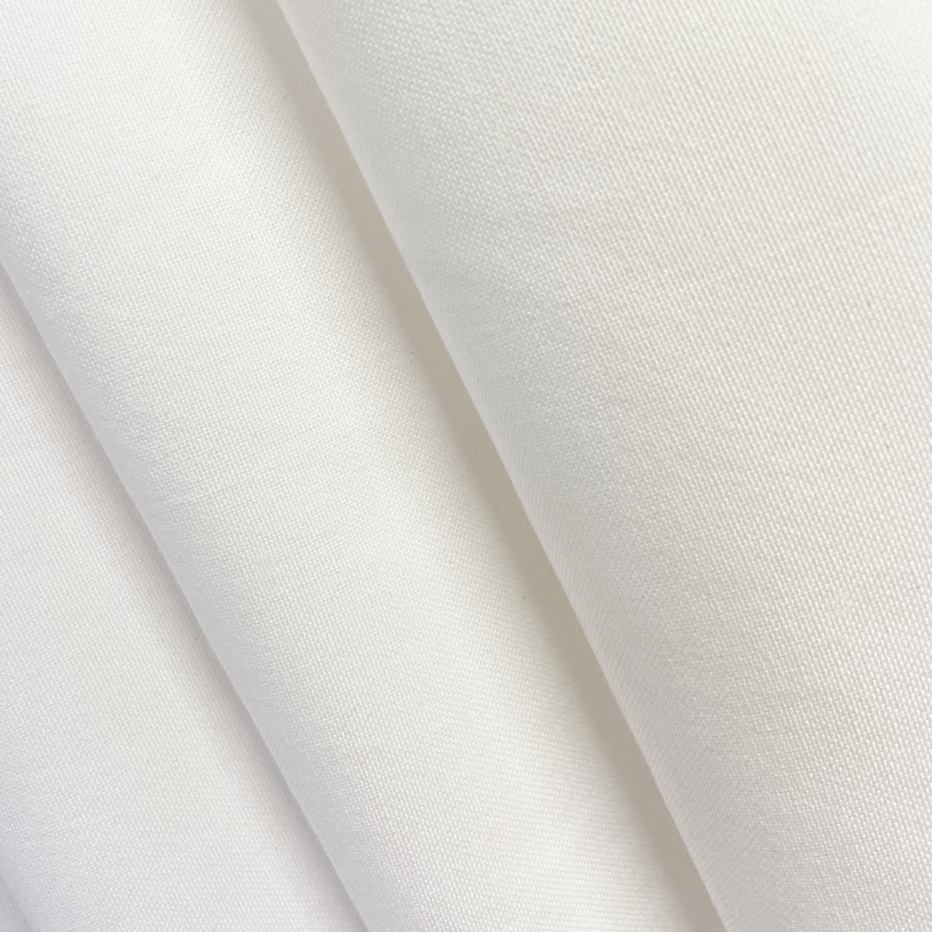 Cortina cinta fruncida, trabillas Pharell algodón liso blanco INSPIRE de 140x280cm. Incluye cinta termoadhesiva - 4