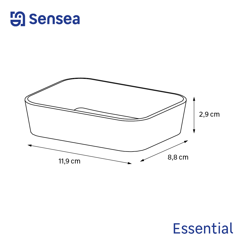 Porta sapone Essential nero in polistirene - 5