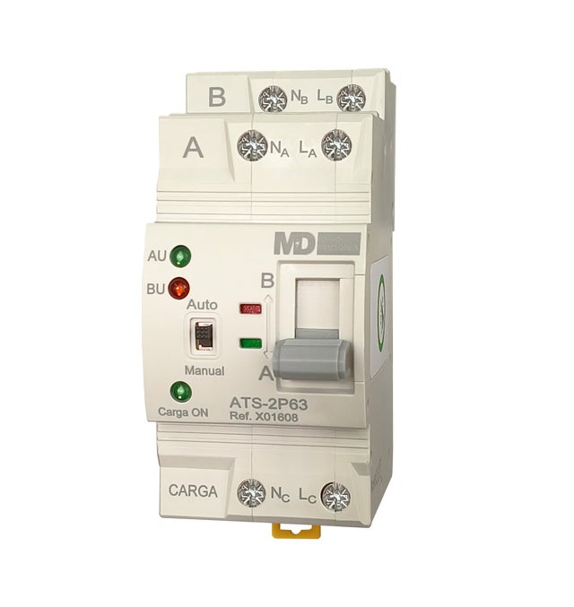 INTERRUPTOR TRANSFERENCIA ATS 2P 63A