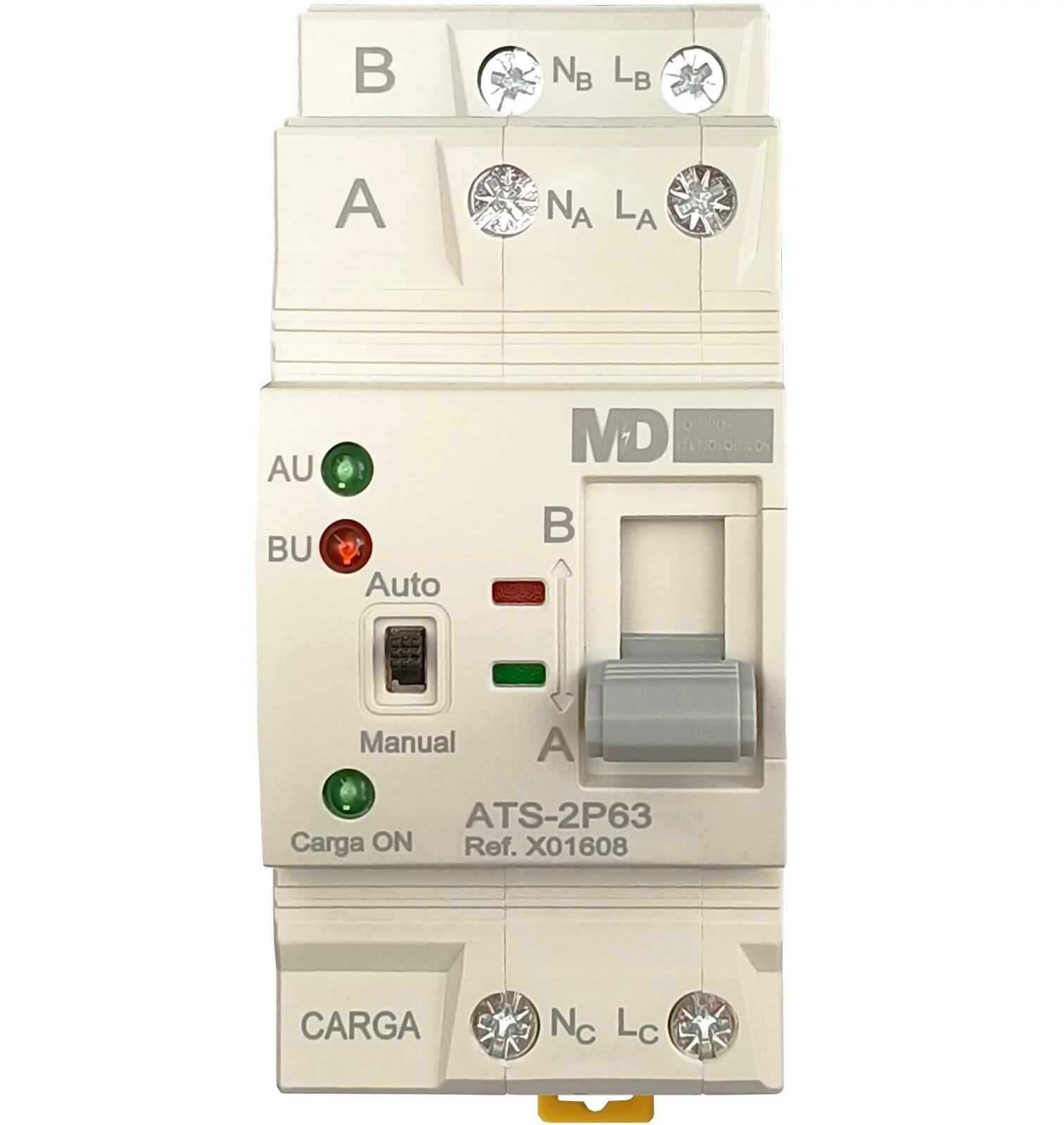INTERRUPTOR TRANSFERENCIA ATS 2P 63A - 2
