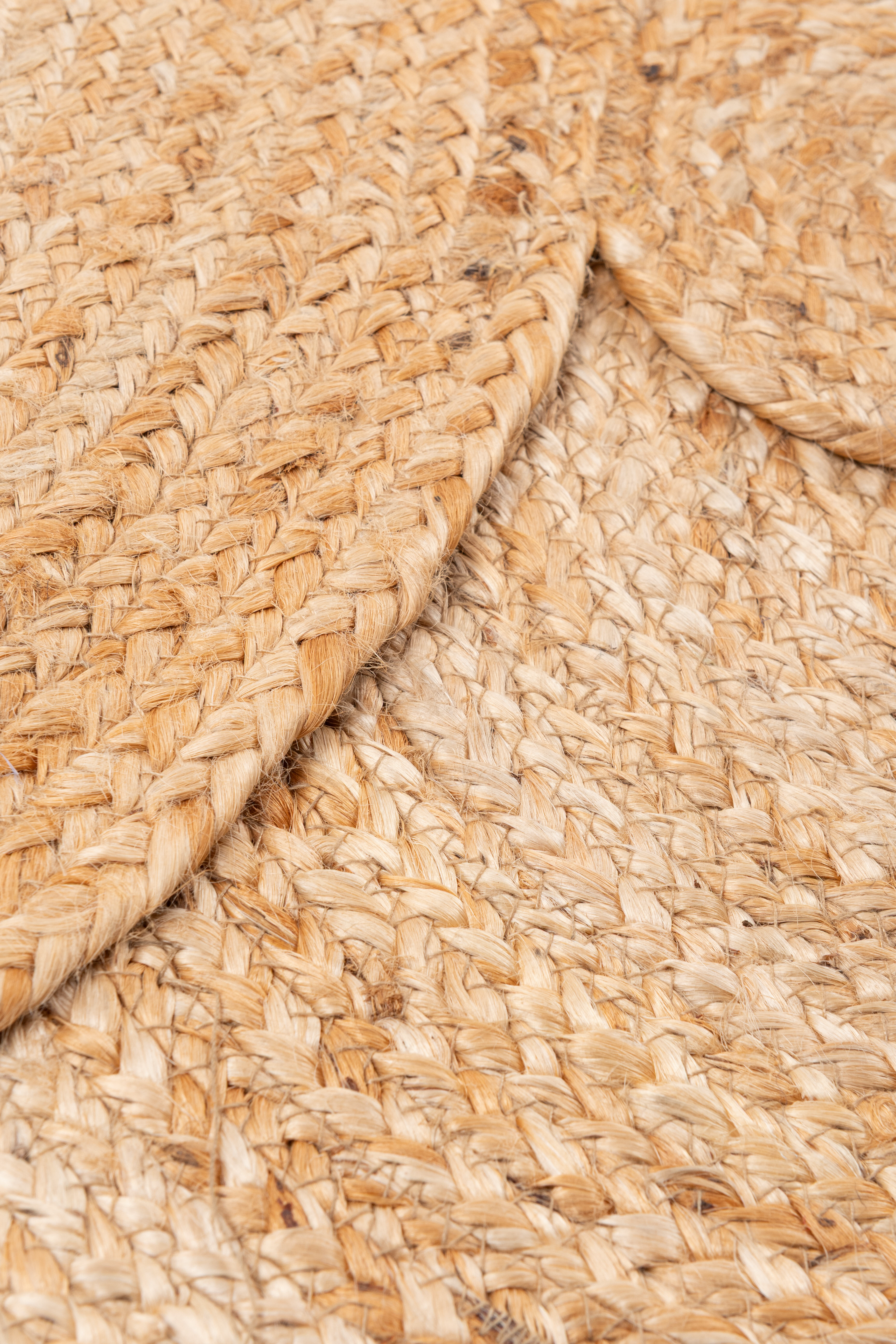 Dywan okrągły z juty Patchwork beżowy śr. 140 cm - 7