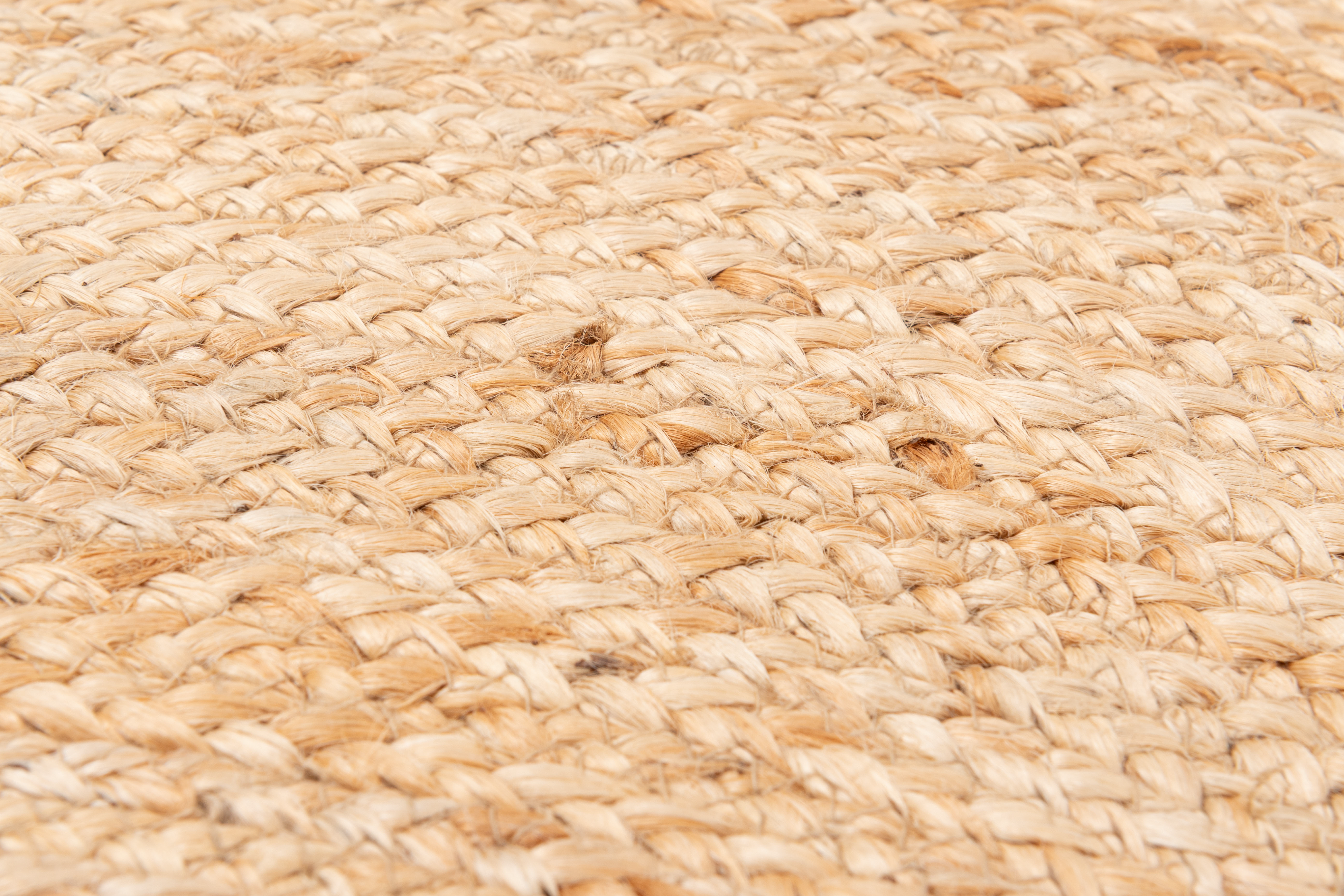 Dywan okrągły z juty Patchwork beżowy śr. 140 cm - 6