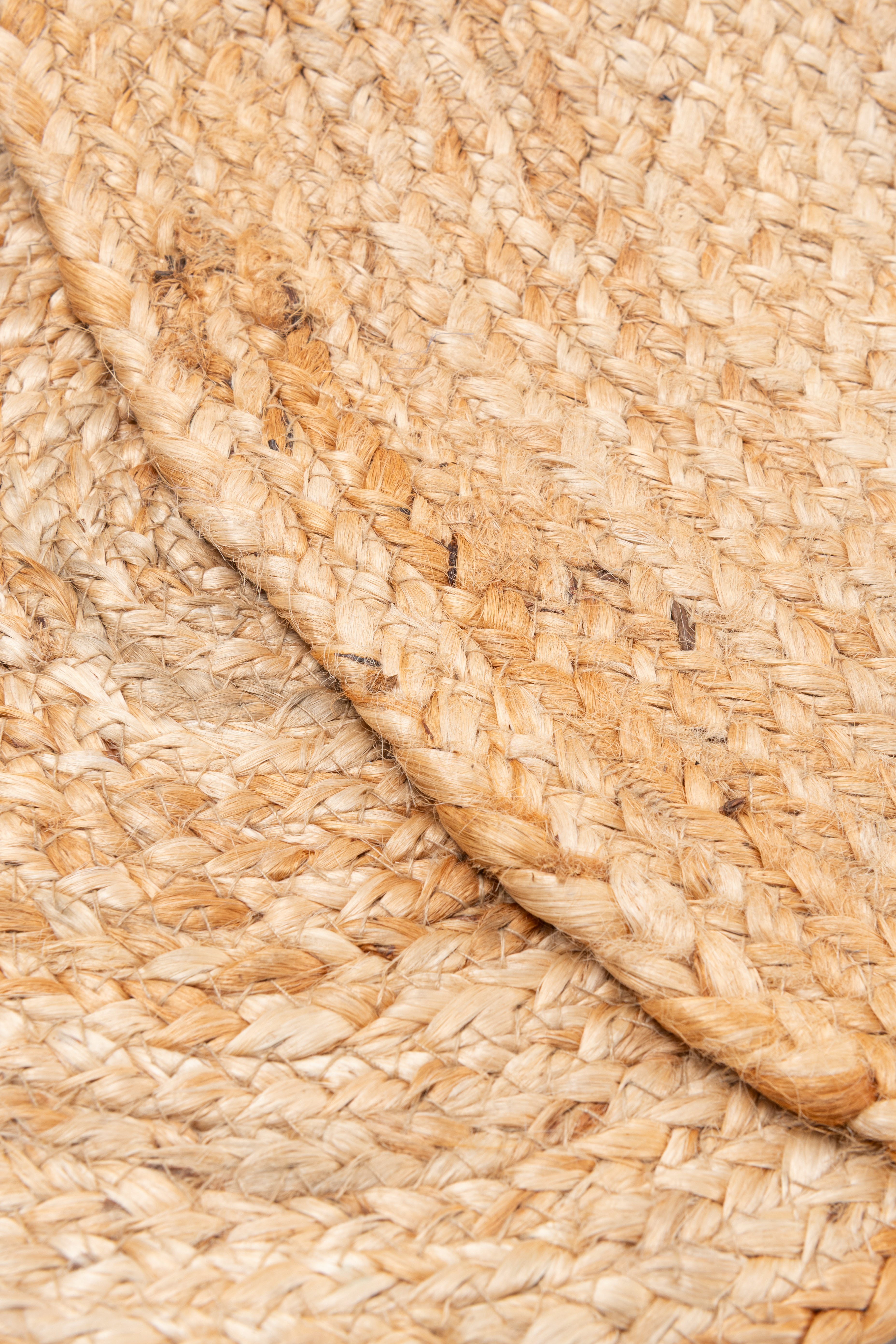 Dywan okrągły z juty Patchwork beżowy śr. 140 cm - 3