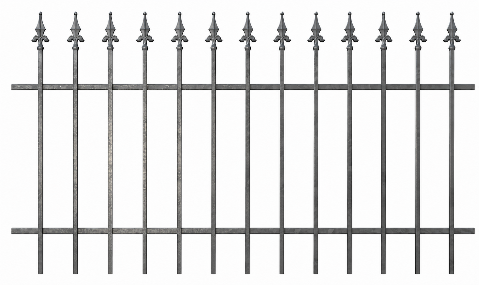 Leroy Merlin Recinzione dritta in ferro finitura zincato H 100 cm