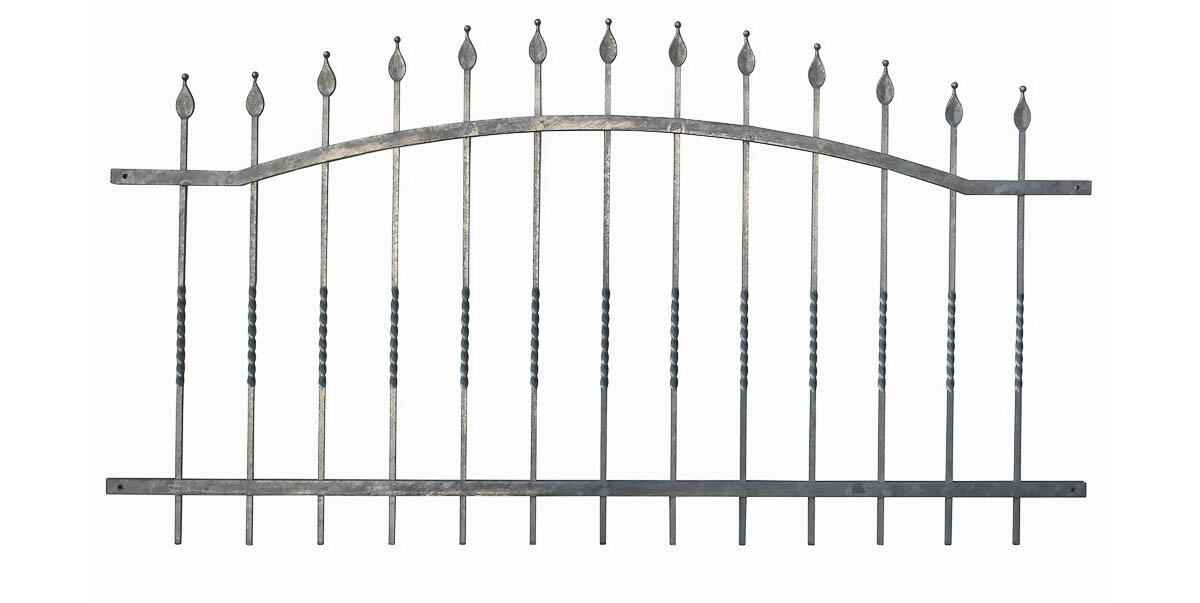 Leroy Merlin Recinzione ad arco in ferro finitura zincato H 106 cm