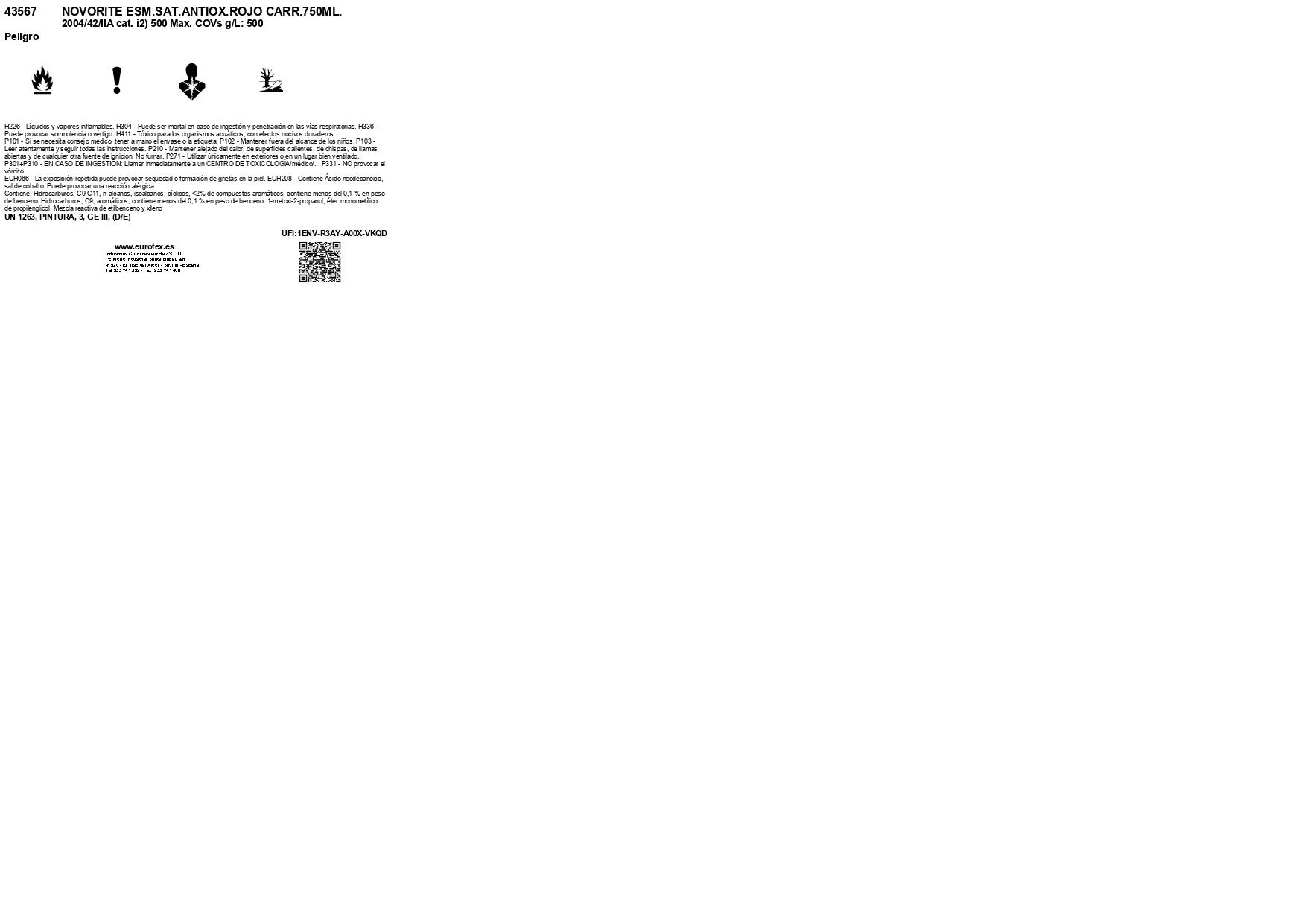 ESMALTE SINTÉTICO ANTIOXIDANTE SATINADO NOVORITE 750ML ROJO CARRUAJE - 4