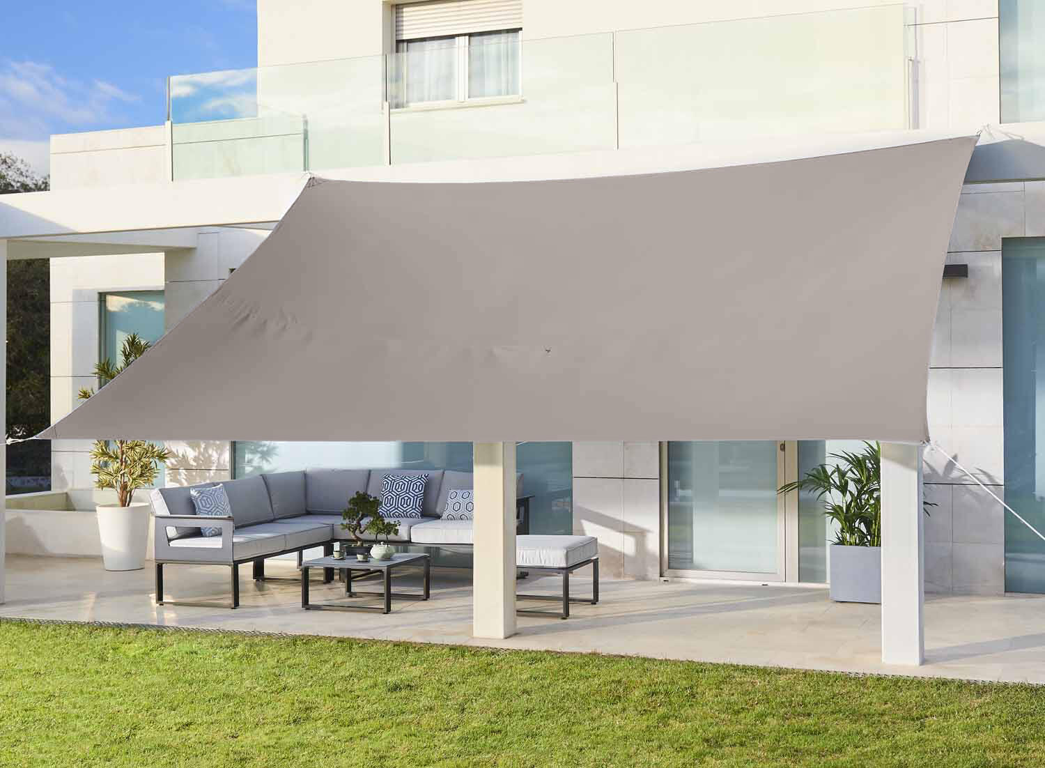 Toldo vela rectangular Naterial Hegoa II 3x4 m topo - 3