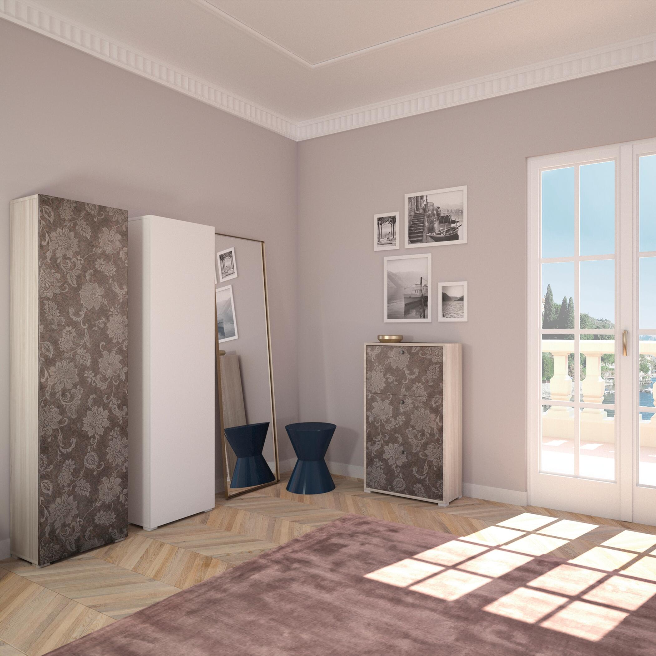 Mobile Multiuso L 50 x H 182 x P 30 cm bianco - 2