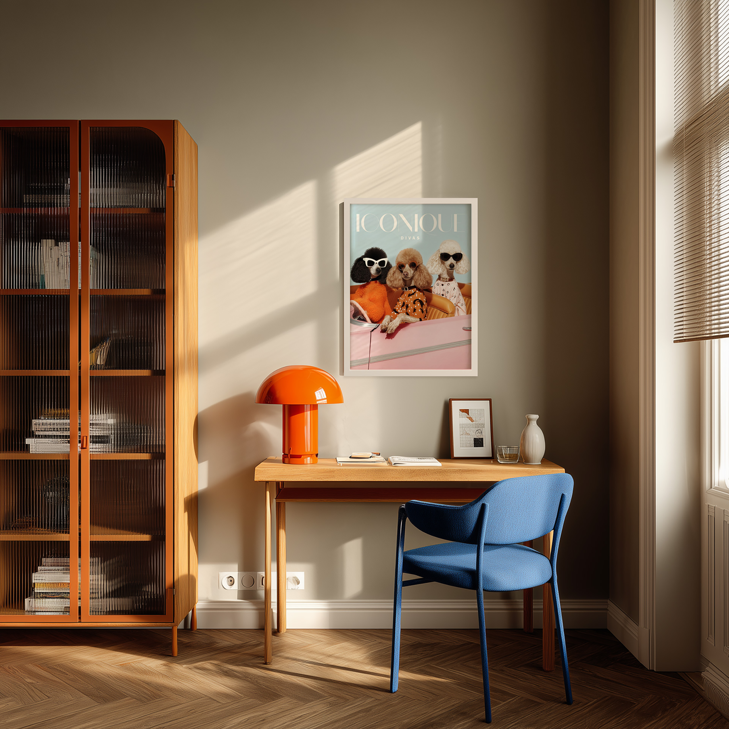 Obraz Modernpik Dogue Psy Pudle Stylish Trio FR632 30 x 40 cm - 5