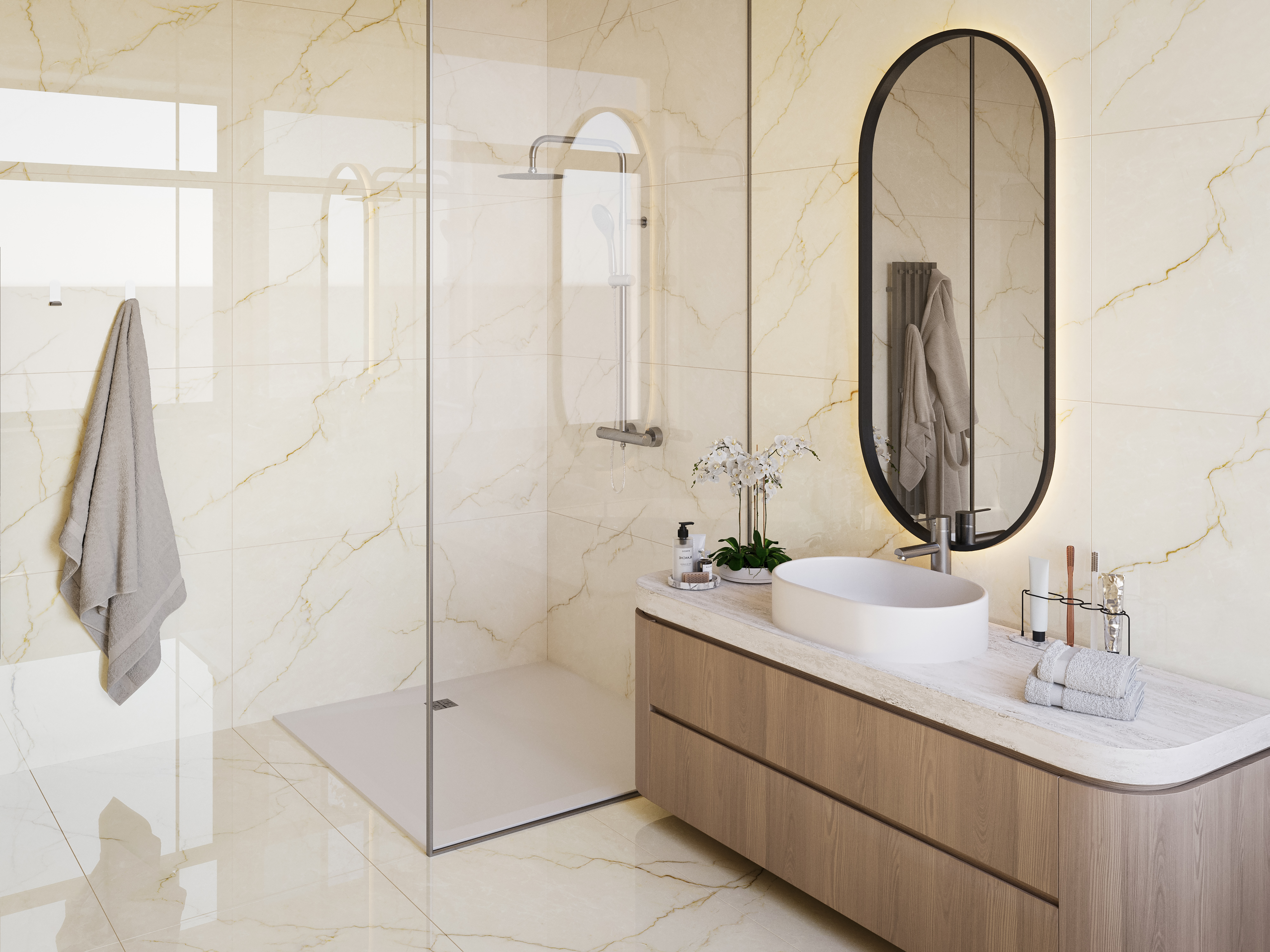 Gres szkliwiony Licano Crema Poler 60x120 Vinderen - 2