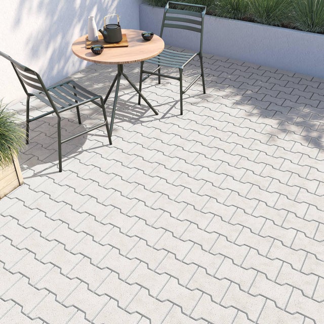 PAVE I IVOIRE 19,8X16,5X4,5 CM LA PIECE