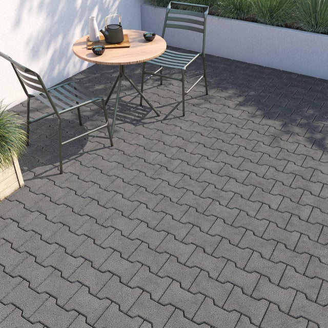 PAVE I ANTHRACITE 19,8X16,5X4,5 CM LA PIECE