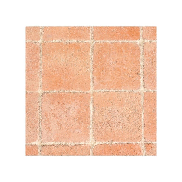 PAVE VIEILLI SAUMON PASTEL 12,5X12,5X4 CM LA PIECE