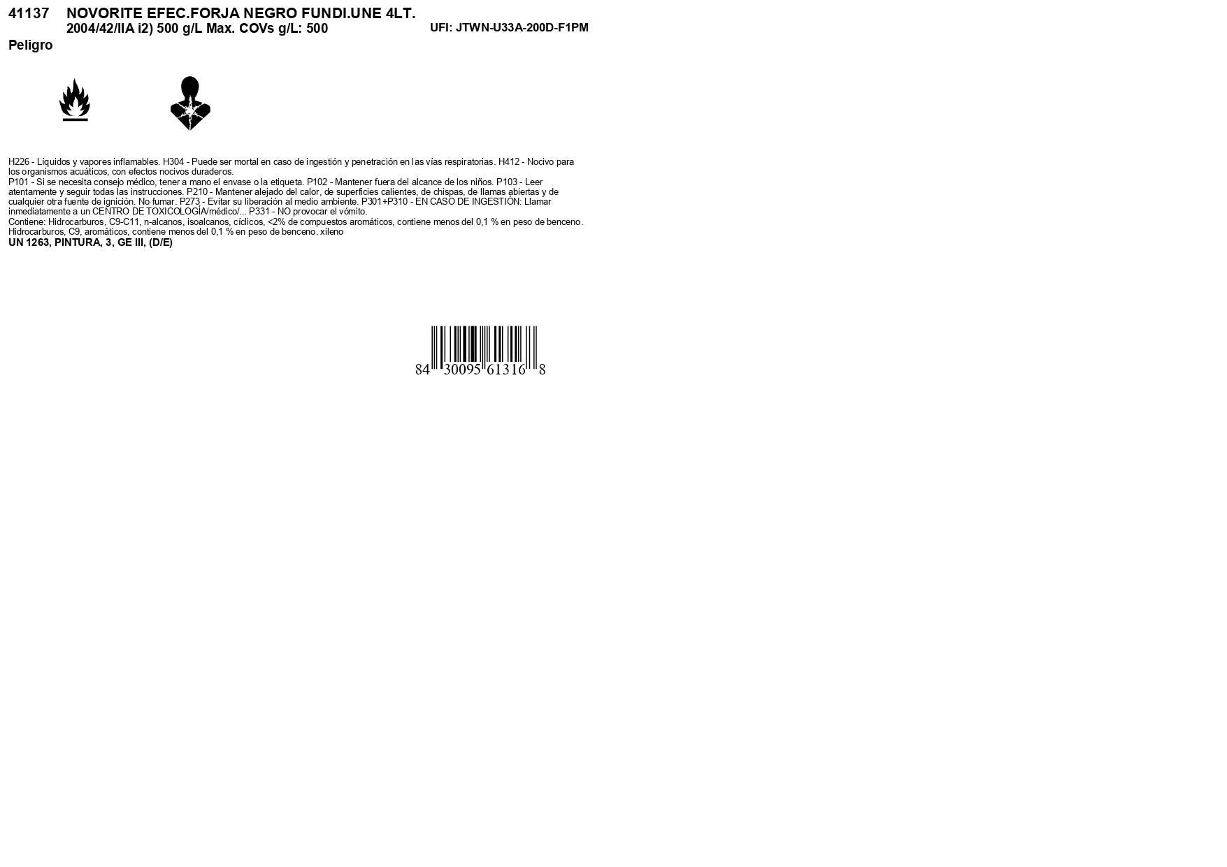 ESMALTE ANTIOXIDANTE FORJA NOVORITE 4L NEGRO - 3