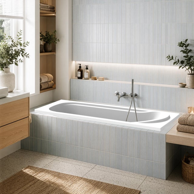 Baignoire rectangulaire blanche L.170 x l.75 cm Bahia - VALENTIN