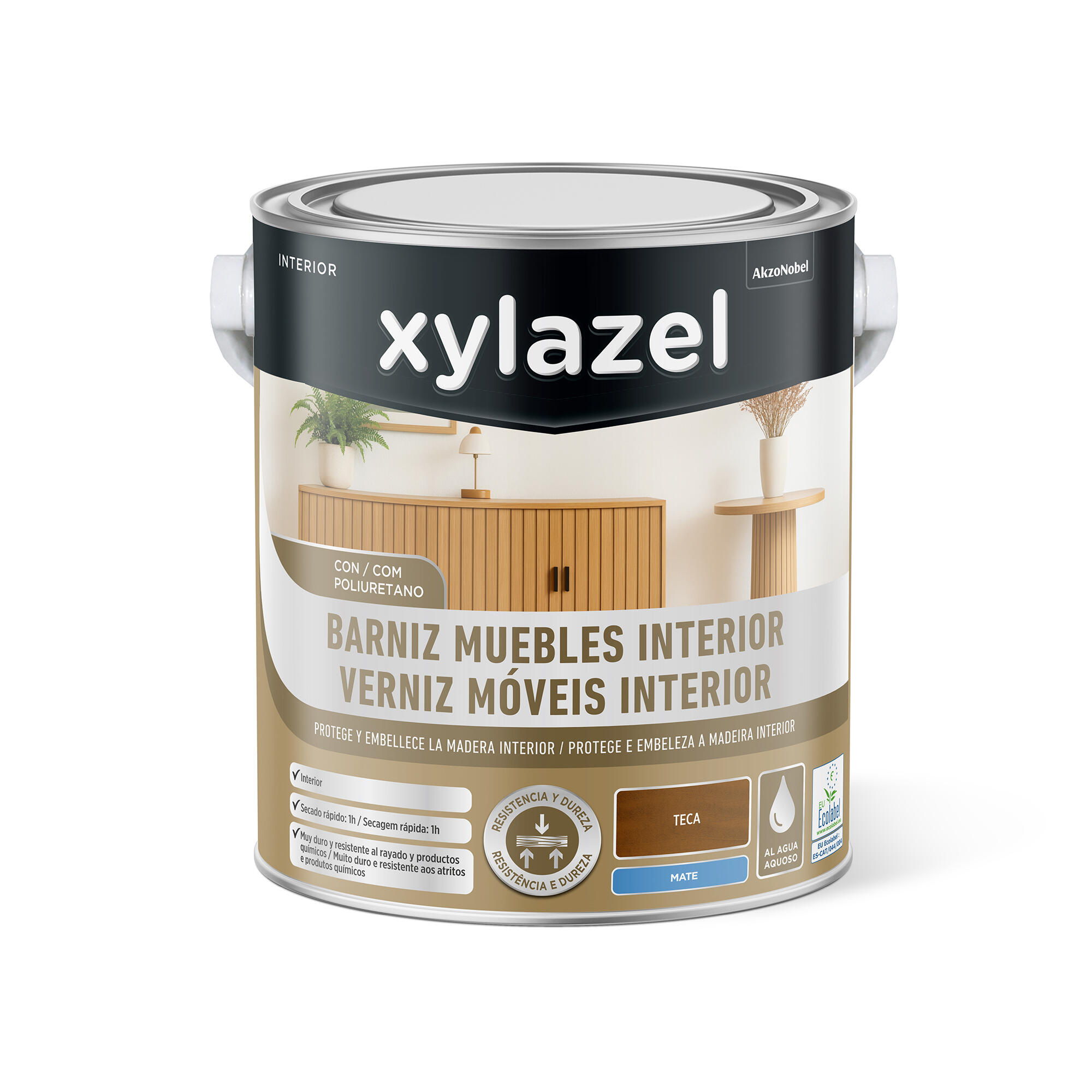 Barniz madera Xylazel teca mate 2,5L - 2