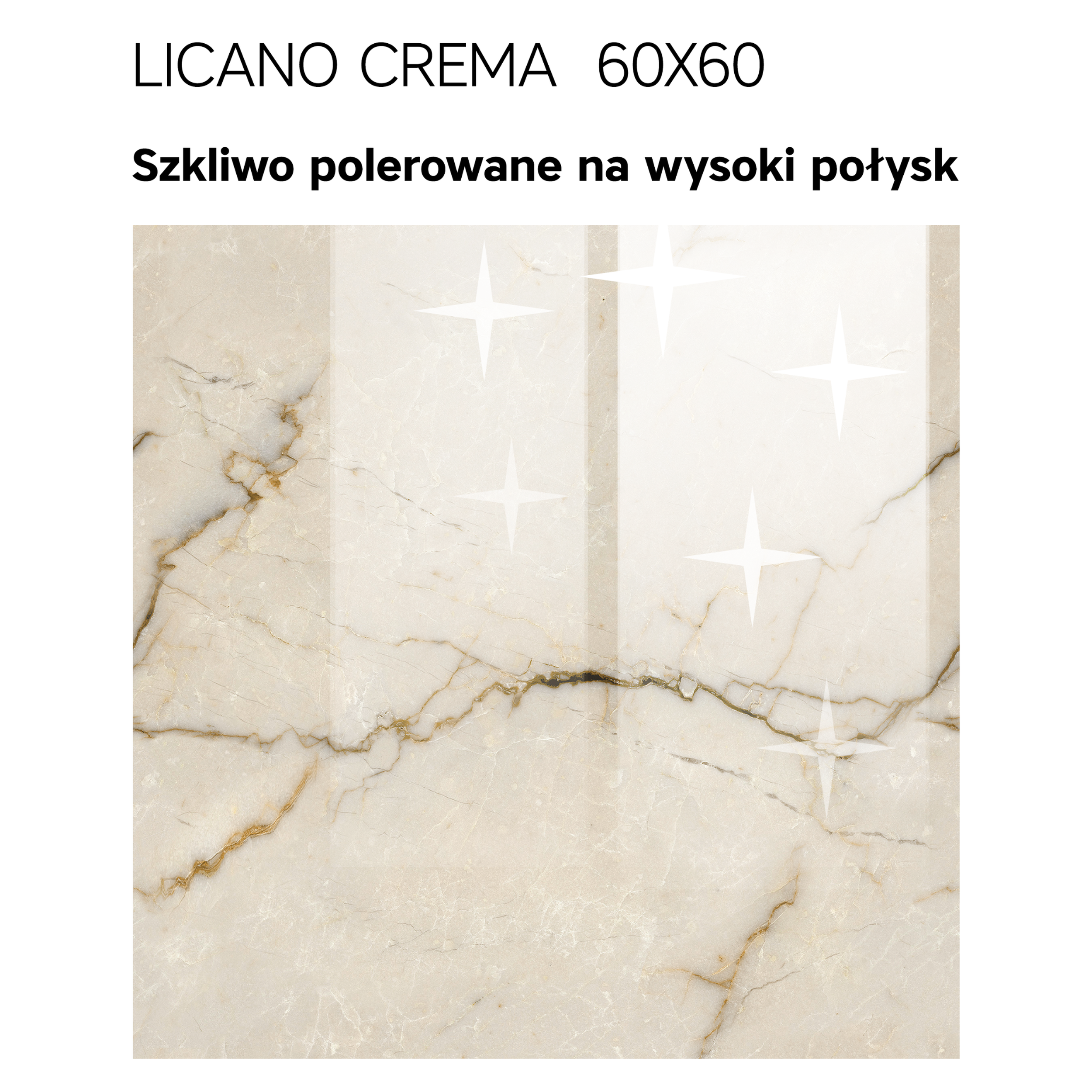 Gres szkliwiony Licano Crema Poler 60x60 Vinderen - 8